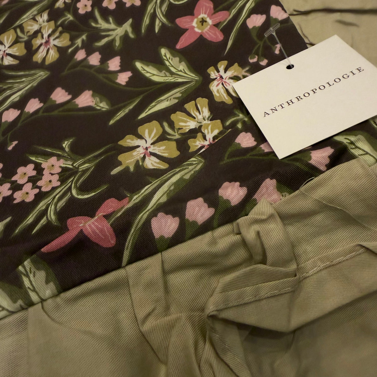 NEW Anthro Green Ruffle Floral Cotton Boho Queen / King Bedding Duvet & Sham Set