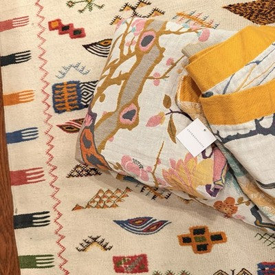 NEW Anthro Reversible Boho Bird Cotton Bedspread Blanket Quilt - Multiple Sizes