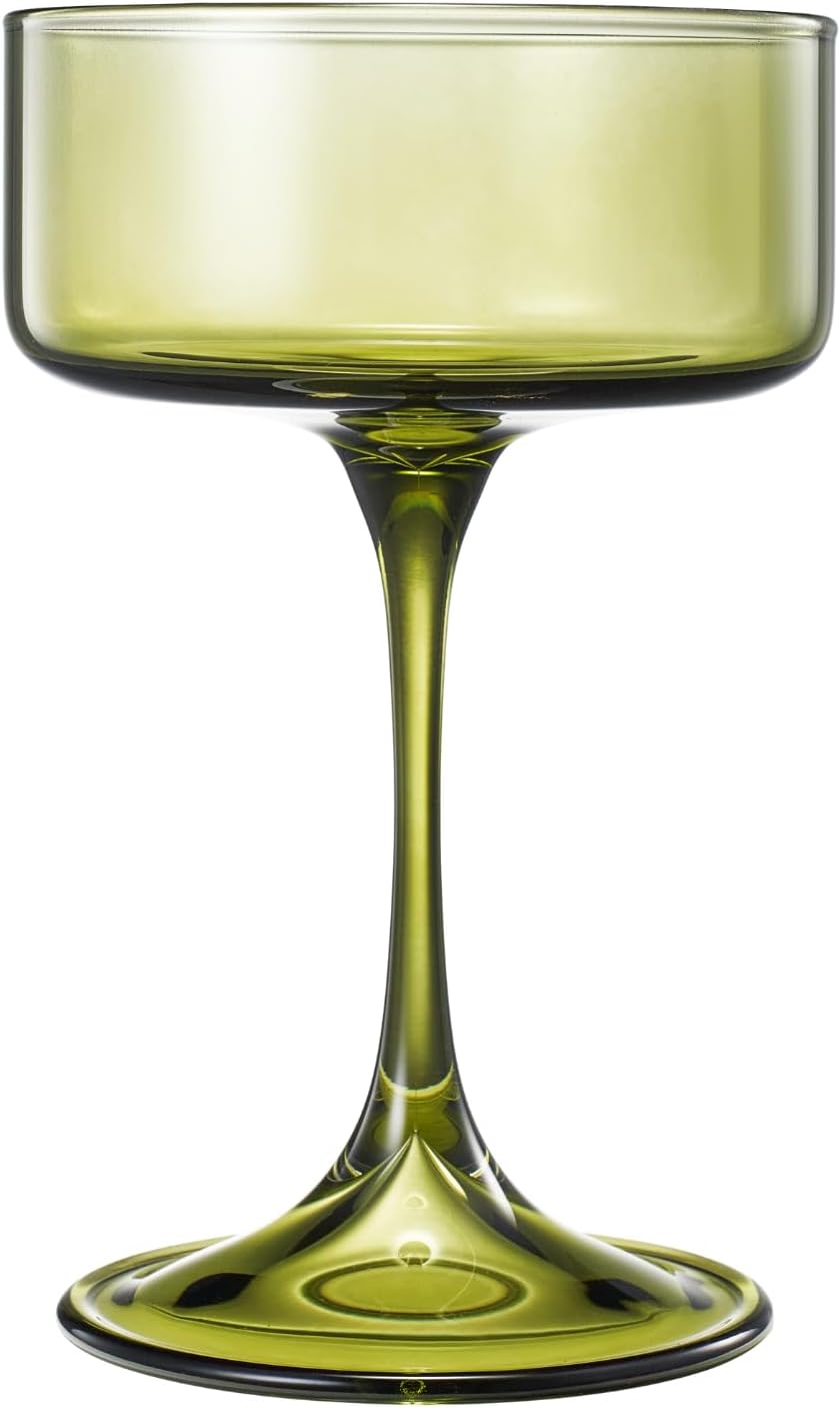 Khen Champagne Coupes Morgan Set Vibrant - Set of 4 Multicolor