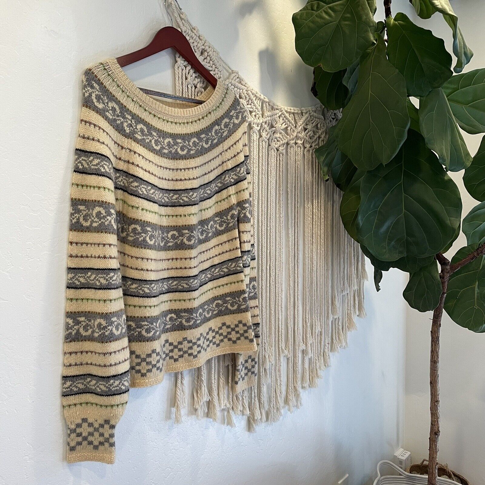Free People / Sweet Baby Jaime Yellow Stripe Knit Sweater Shirt Top | Medium