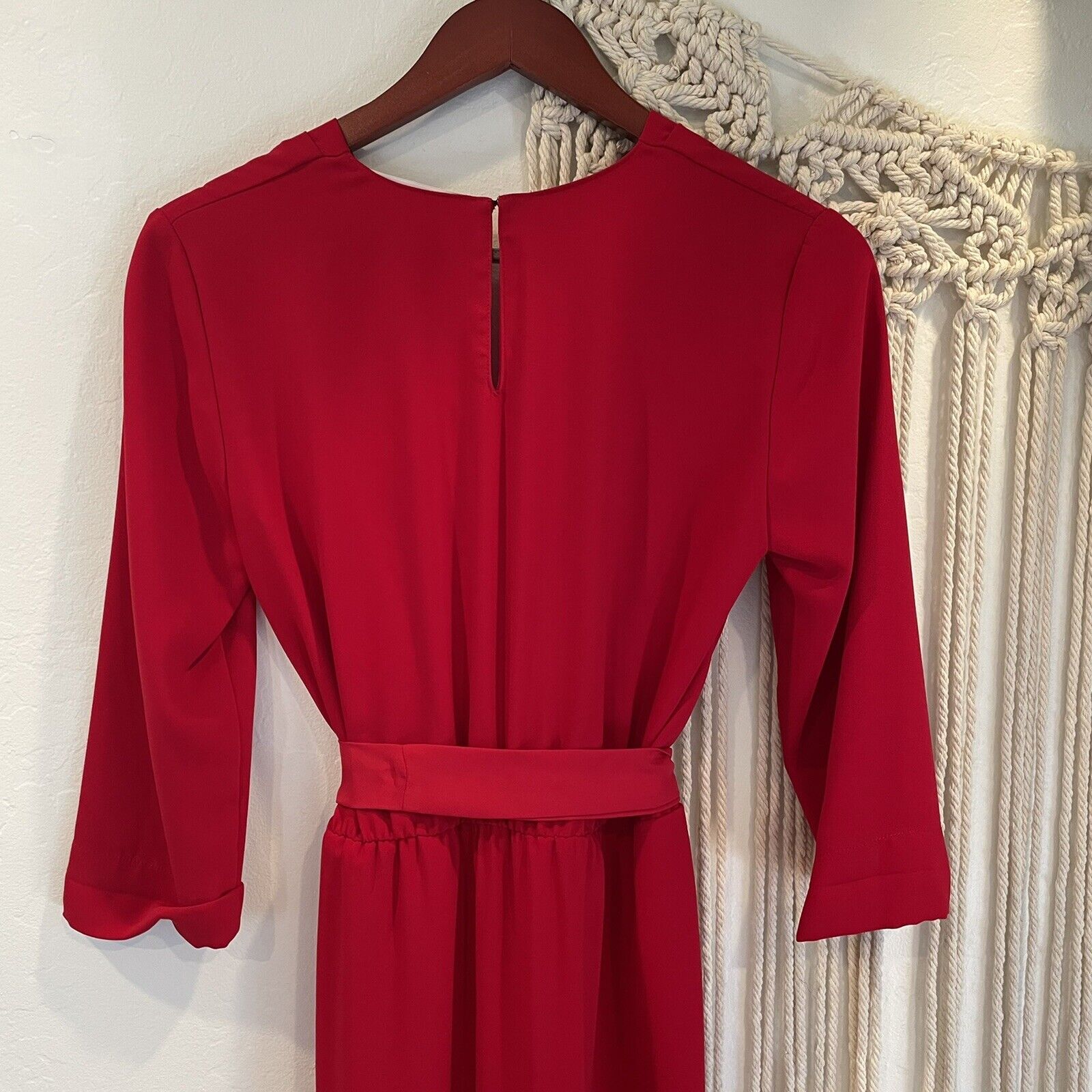 Amanda Uprichard Red Wrap Dress Gown | Size Small / 2 - 4 (Retail $340)