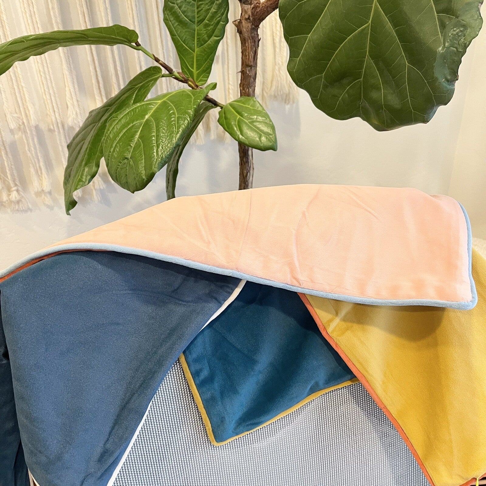 NEW Anthropologie (Set 4) Boho Velvet Throw Pillow Covers Cases Shams | 20 x 20