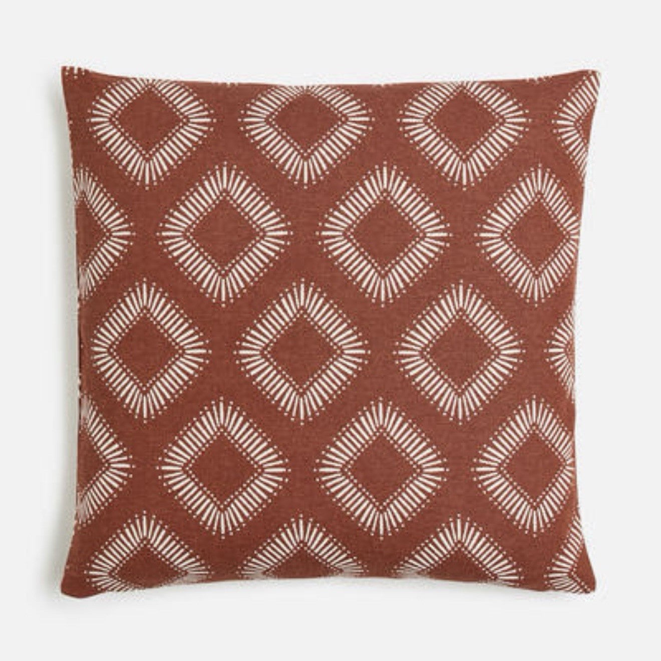 NEW West Elm (Set 4) Red Yellow Geometric Boho Throw Pillow Cover Shams 20 x 20