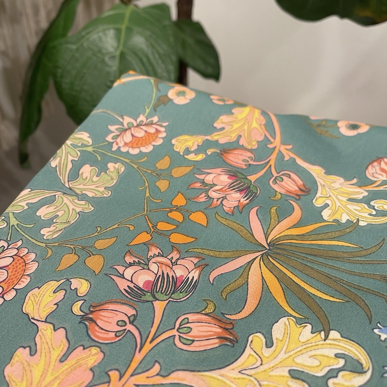 NEW Anthropologie Teal Orange Boho King Size Bedding Duvet Floral Sham Case Set