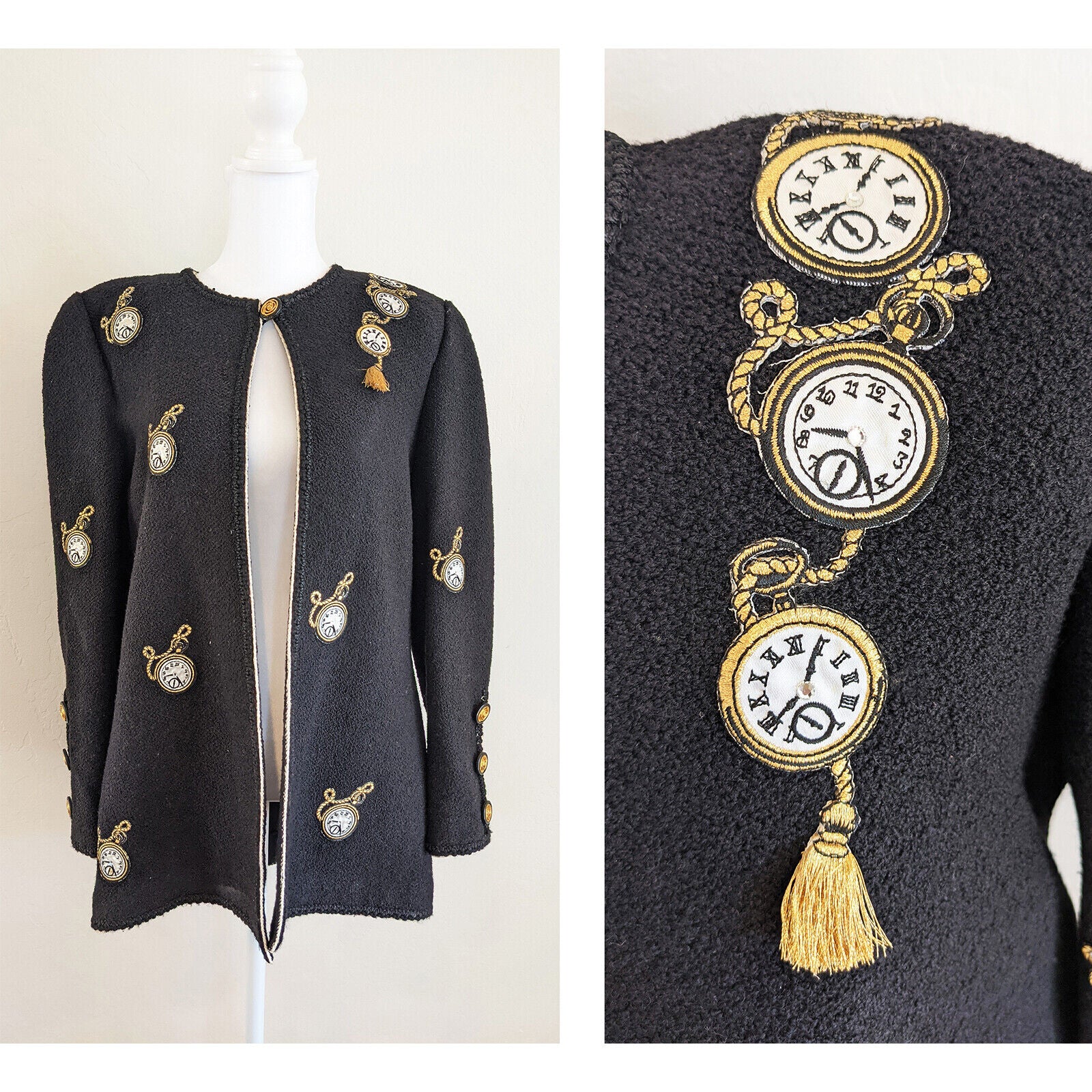 Vintage LIHLI 80's Sweater Cardigan Jacket | Size 10 - 14 / Large (Retail $600