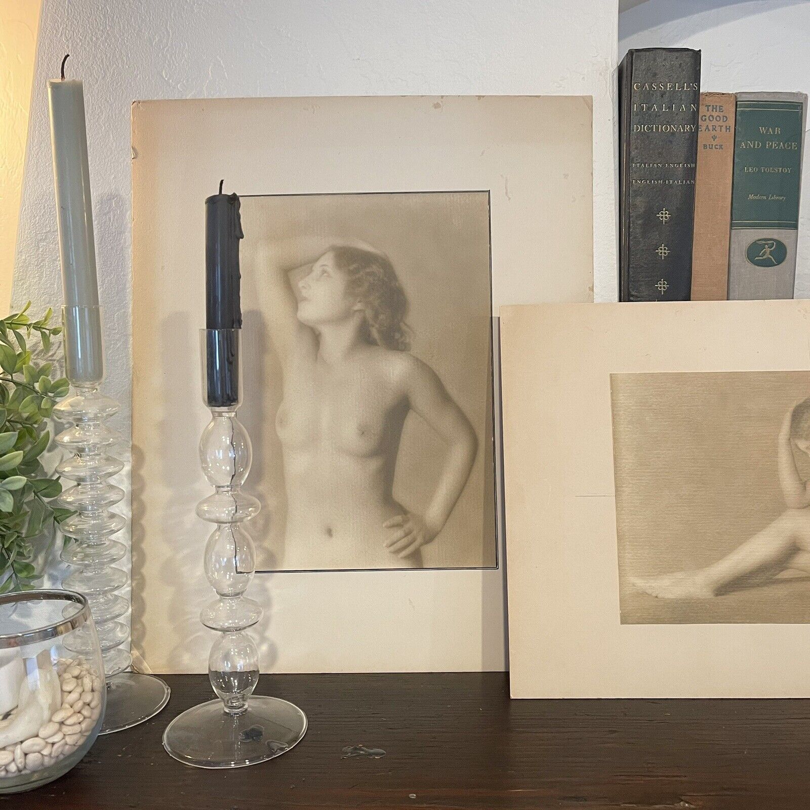 Authentic Antique Vintage Tintype Nude Photo Portrait Set - Lyman Chalkley
