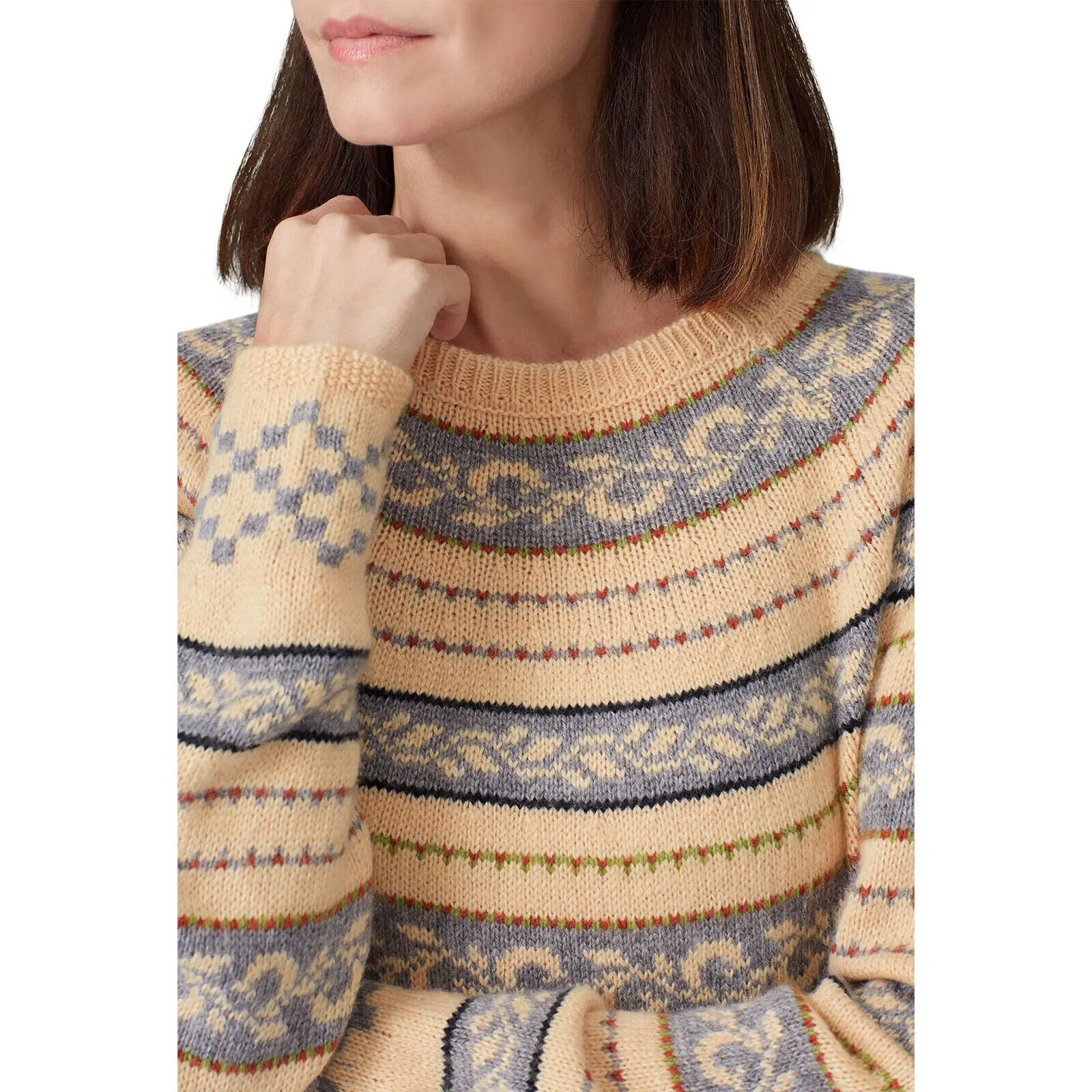 Free People / Sweet Baby Jaime Yellow Stripe Knit Sweater Shirt Top | Medium