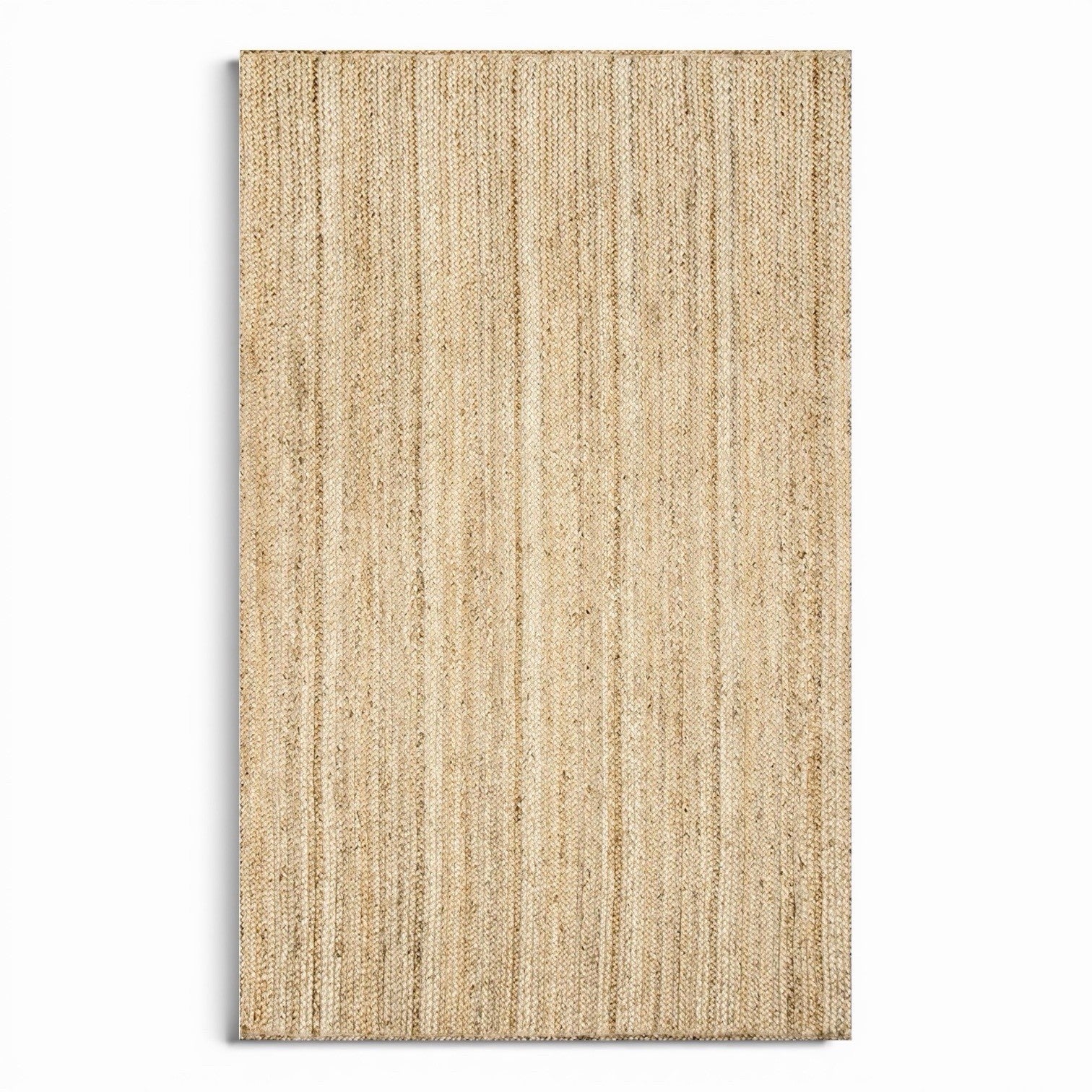 NEW West Elm XL Tan Boho Jute Woven Fiber Indoor Natural Area Rug Carpet 5' x 8'