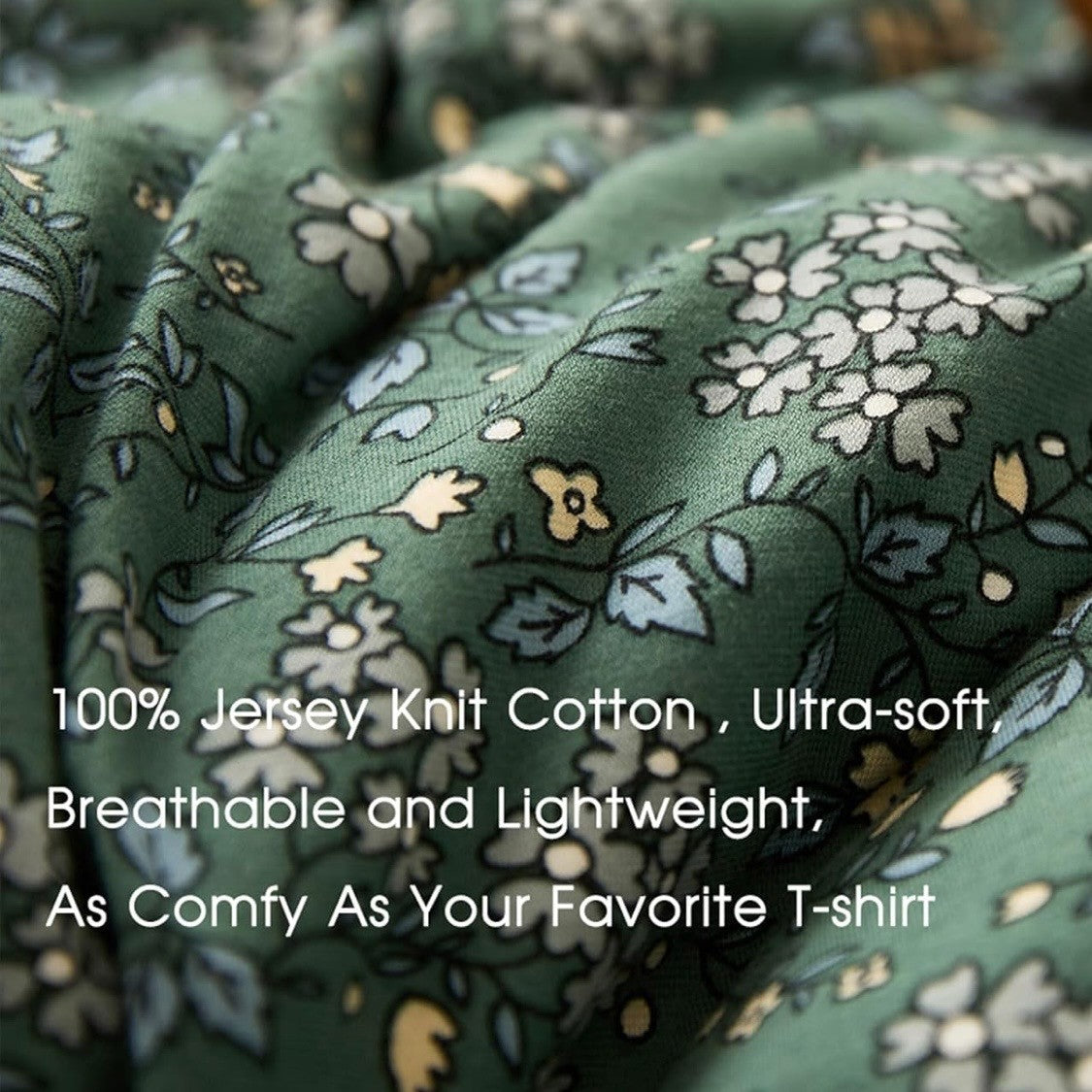 NEW Anthro Green Vintage Style Cotton Queen King Cotton Bedding Duvet & Sham Set