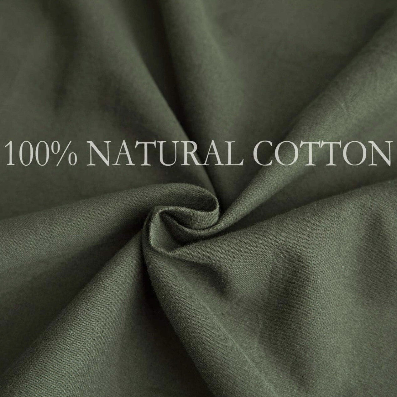 NEW West Elm Dark Green 100% Cotton Boho Queen Size Bedding Duvet Sham Case Set