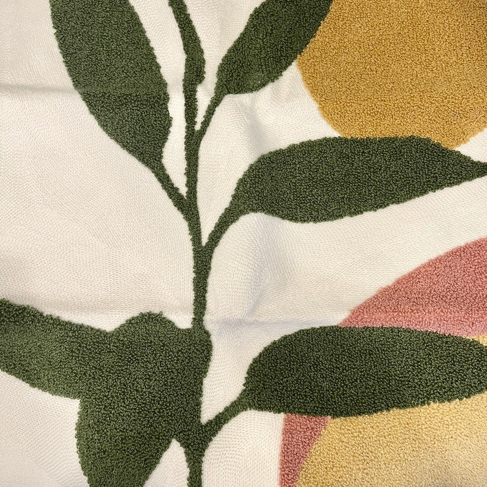 NEW Anthropologie Boho Floral Geometric Throw Pillow Cover Case Sham 18" x 18"