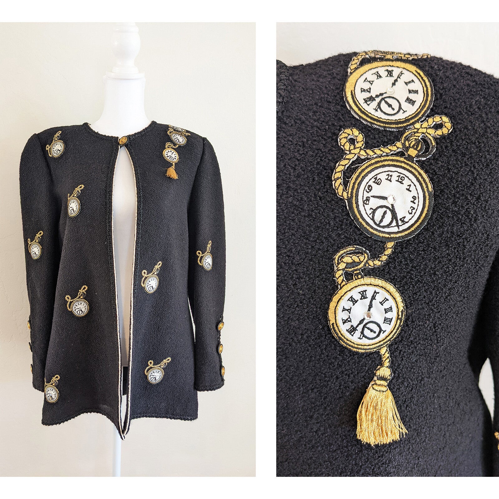 Vintage LIHLI 80's Sweater Cardigan Jacket | Size 10 - 14 / Large (Retail $600