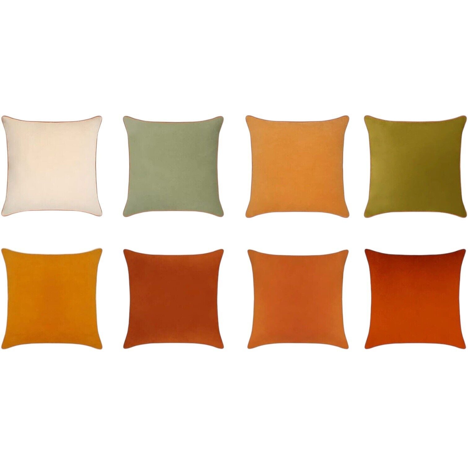 New Anthropologie (Set 4) Boho Velvet Throw Pillow Covers Cases Shams | 20 x 20