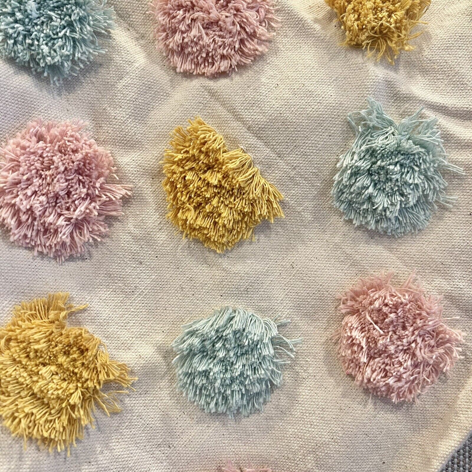 NEW Anthropologie (Set 2) Boho Tassel Pom Pom Throw Pillow Case Sham 18" x 18"