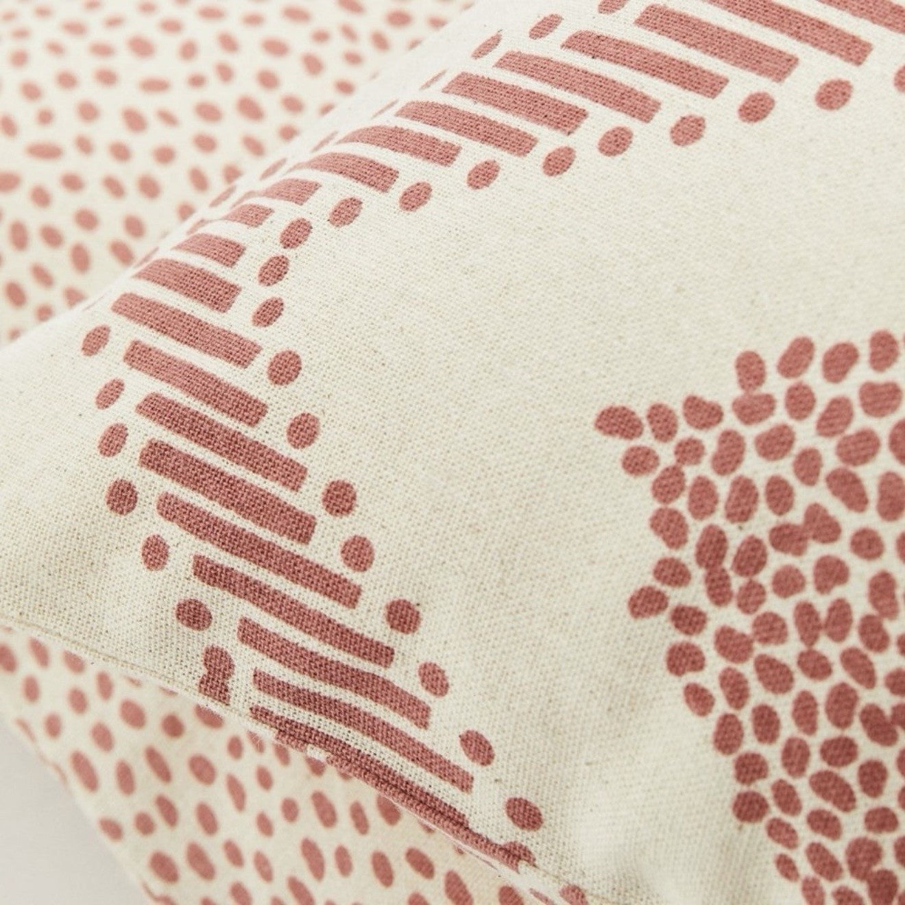 NEW West Elm (Set 6) Rose Red Geometric Boho Throw Pillow Cover Shams 20" x 20"