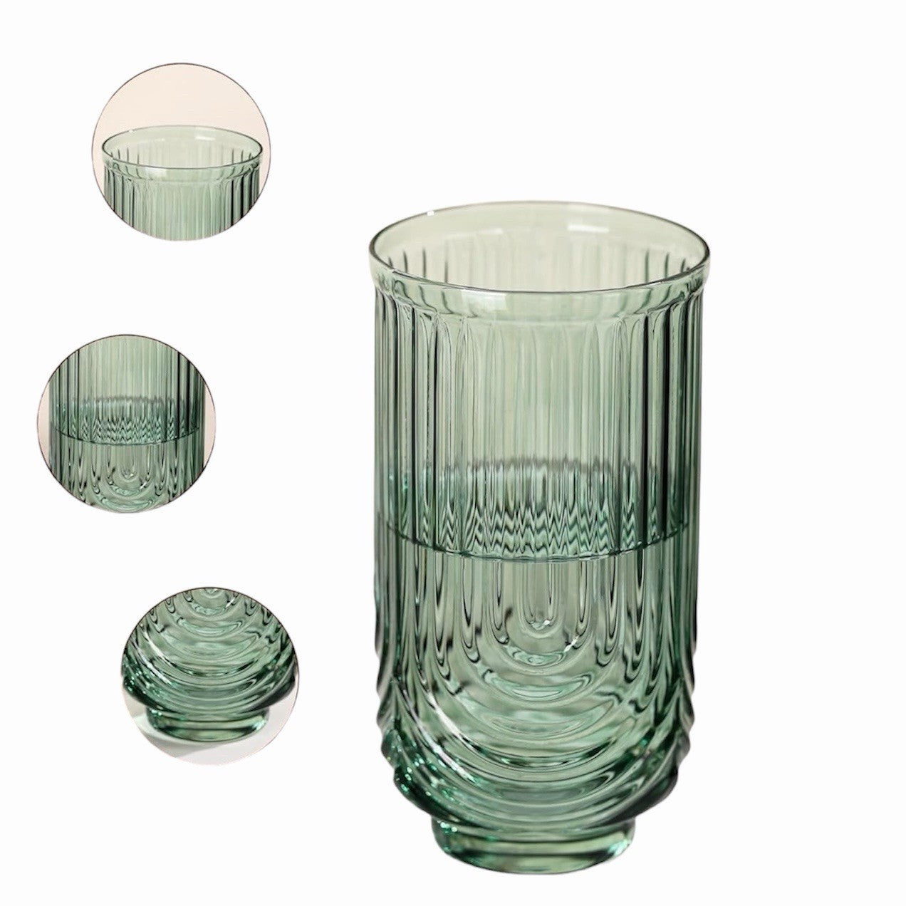 NEW West Elm (Set of 6) Colorful Stemless Wine Water Glasses Drinkware Bar Cups