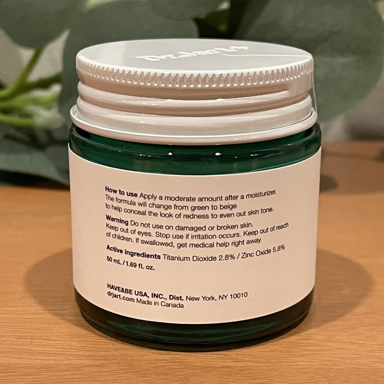 NEW DR. JART+ Cicapair Tiger Grass Green Color Correcting Treatment 1.7 oz 50 ml