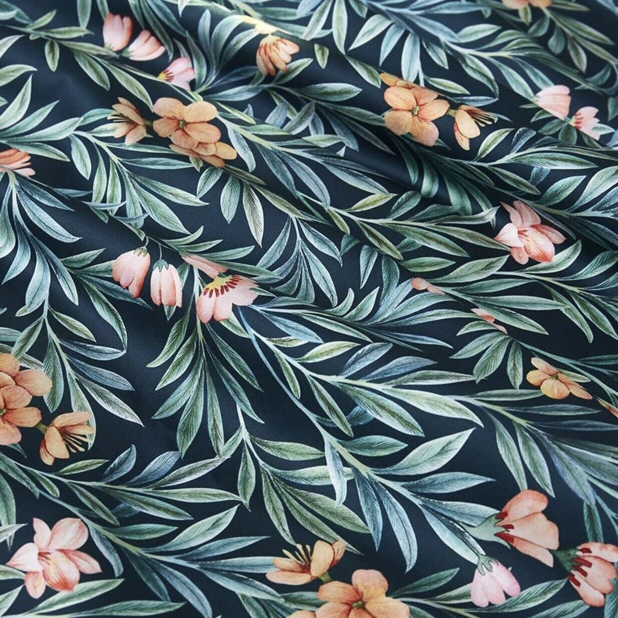 NEW Anthropologie Blue Paisley Boho King Bedding Duvet Floral Sham Case Set