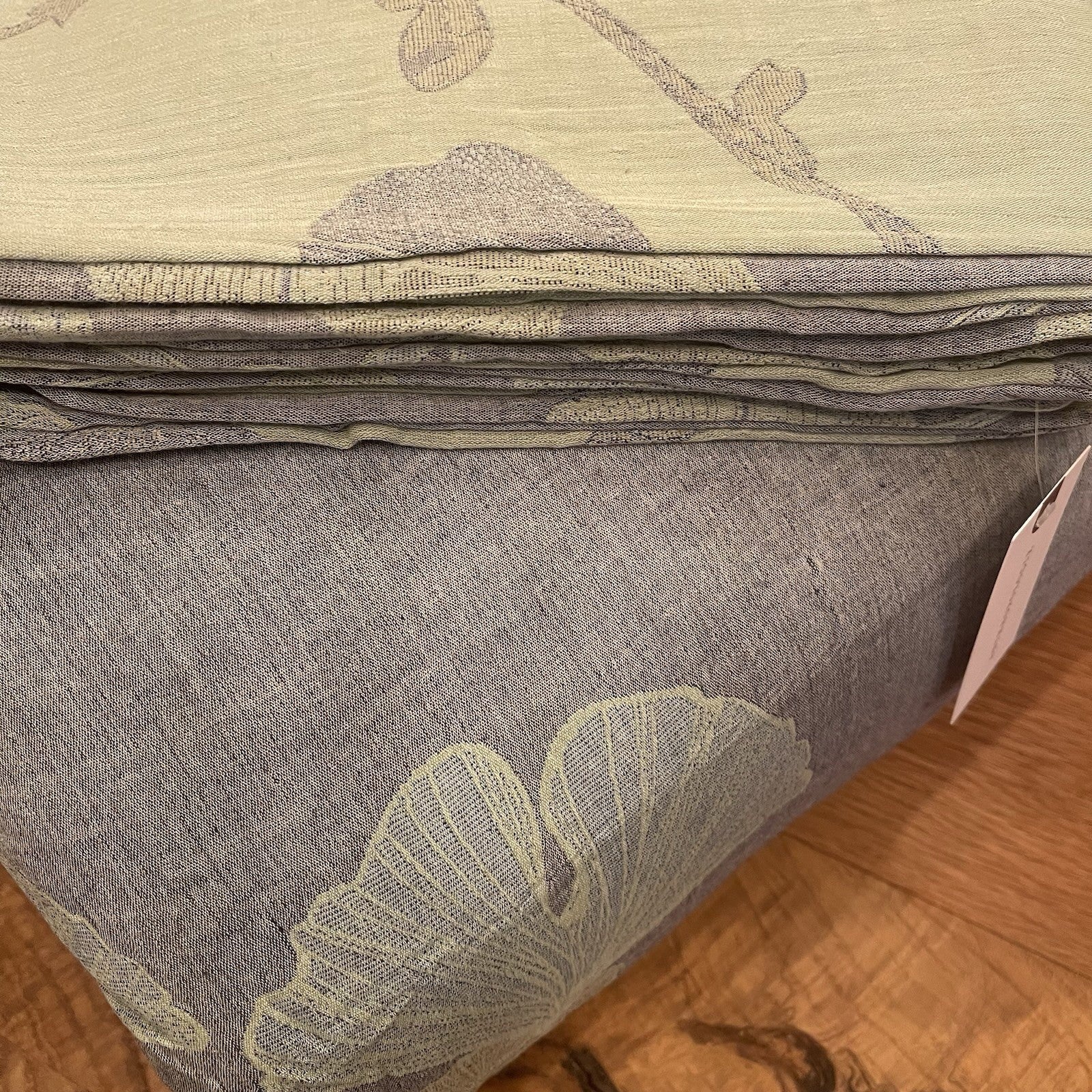 NEW Anthro Blue Green Floral Reversible Queen Size Bedspread Comforter Sham Set