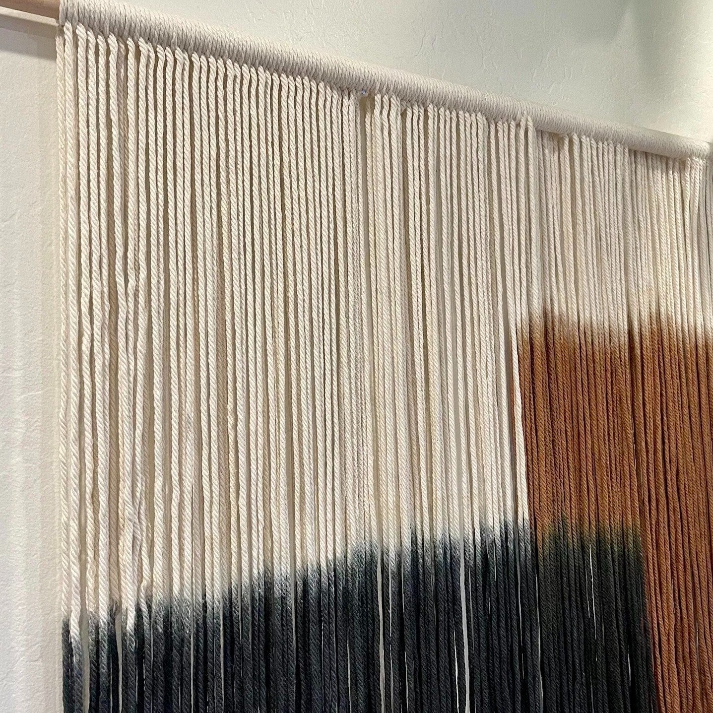 NEW Anthropologie XL Boho Tapestry Macrame Woven Color Block Wall Hanging - 60"