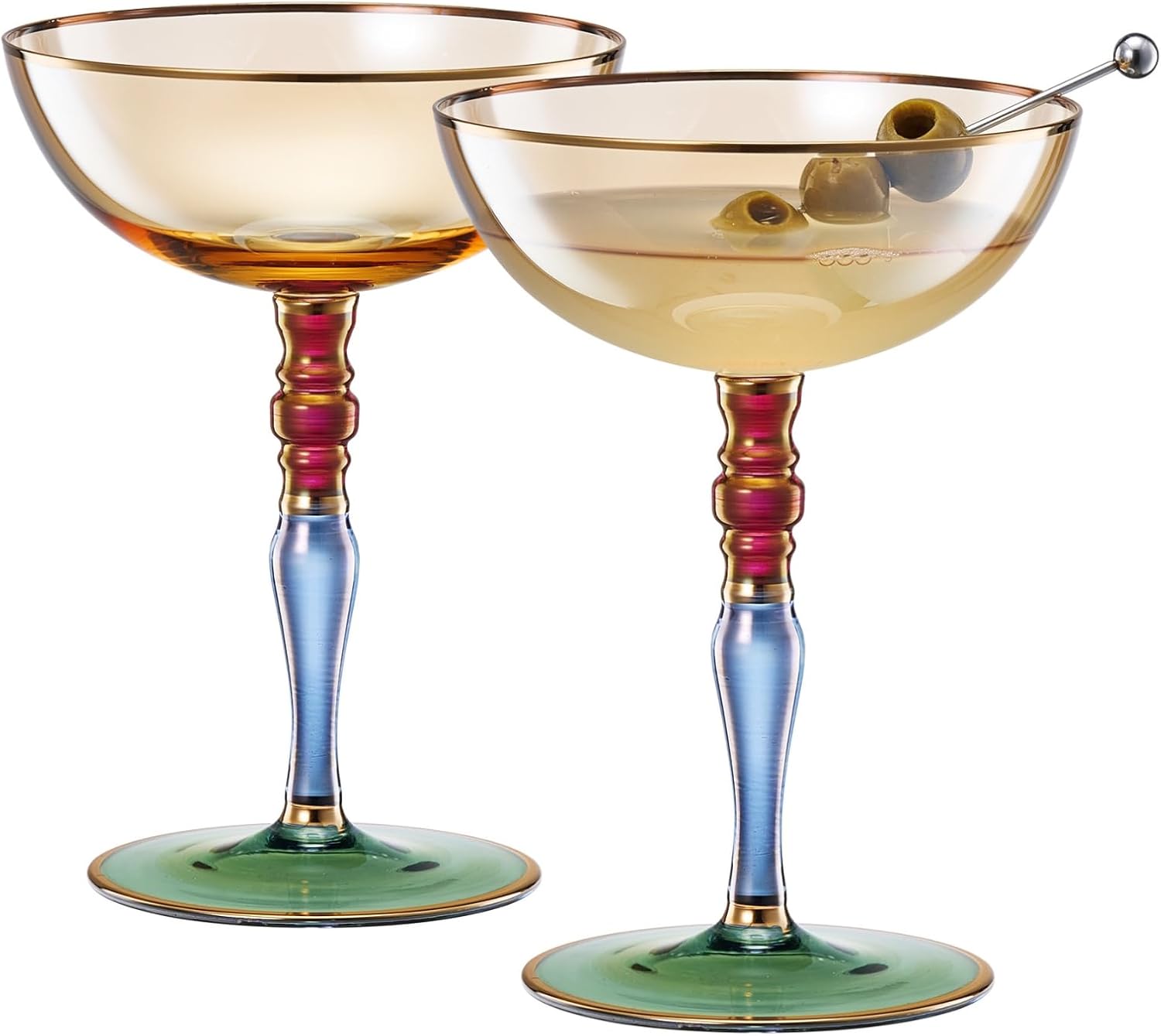 Khen Ravello Coupe Glassware - Set of 2