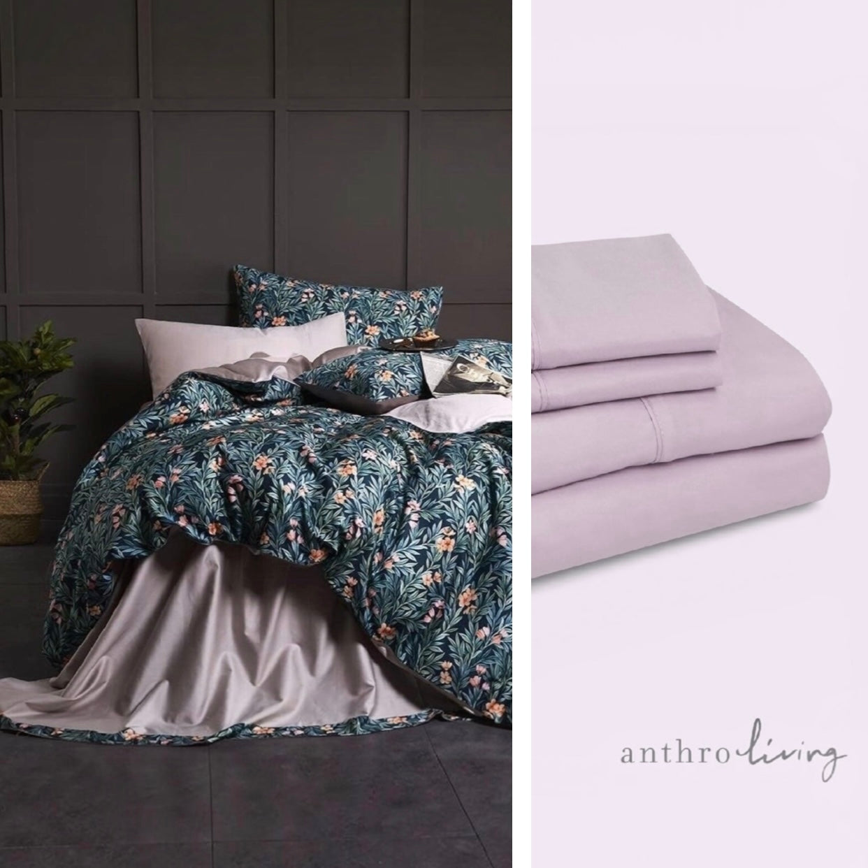 NEW Anthro Blue Paisley Boho Duvet & Floral Sham Case Set & Matching Sheet Set