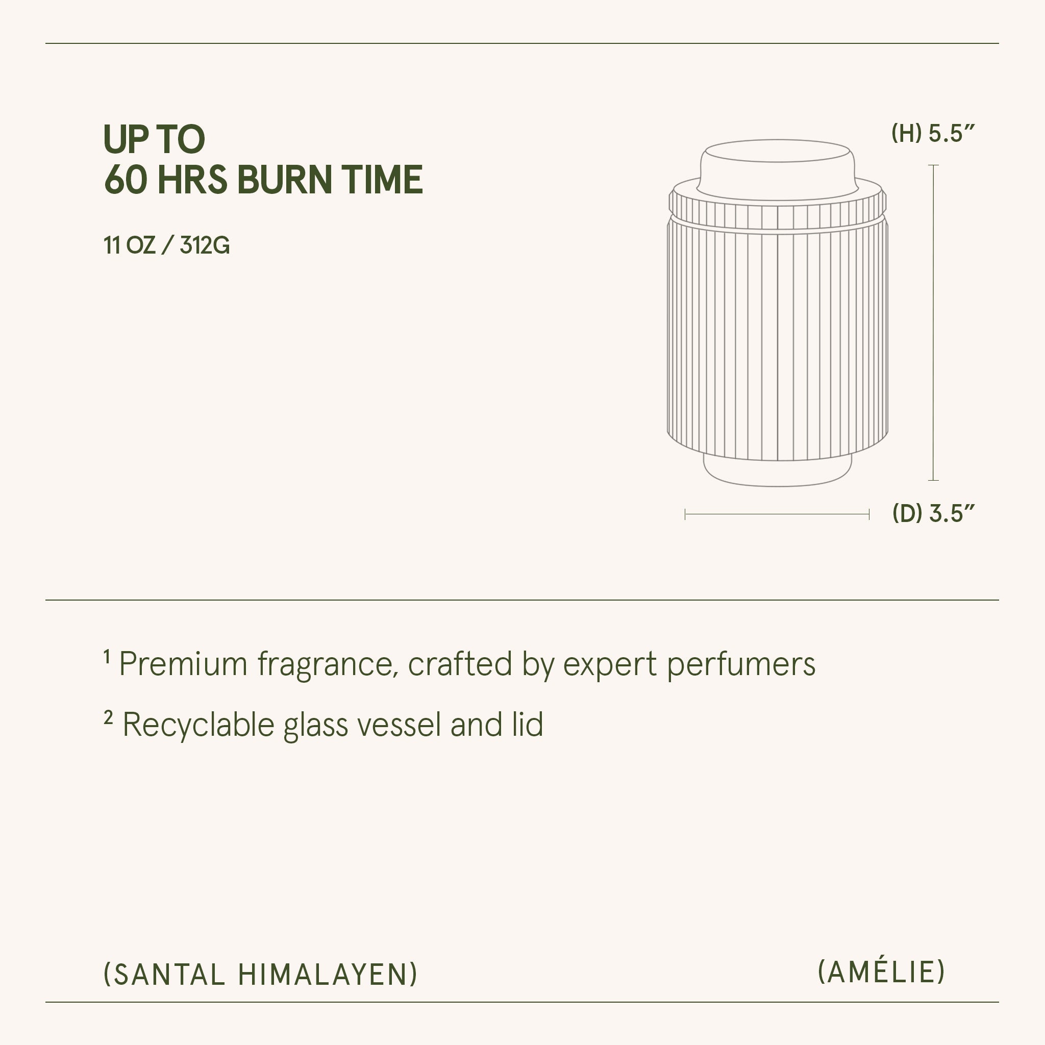 Amélie – Santal Himalayen Candle