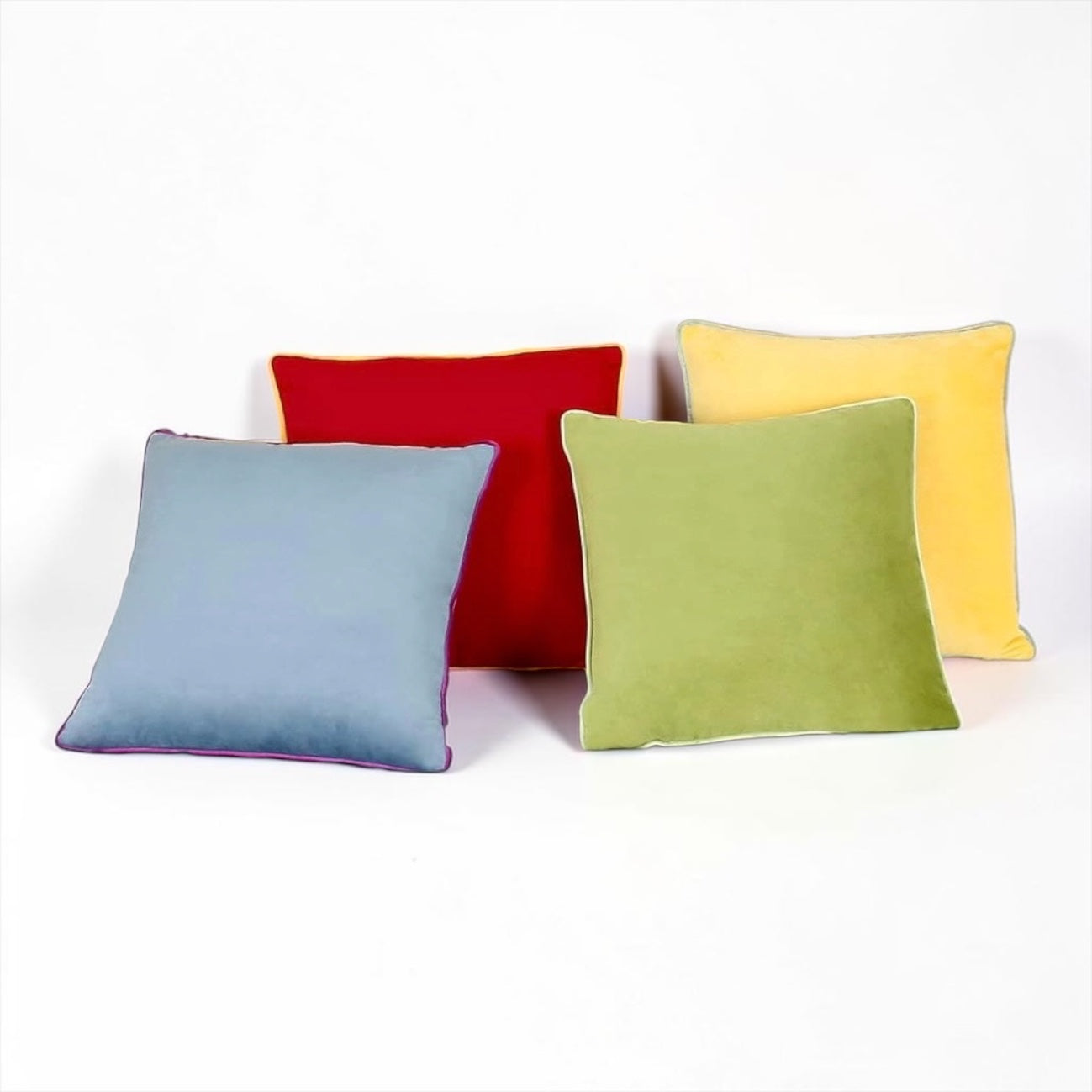 New Anthropologie (Set 4) Boho Velvet Throw Pillow Covers Cases Shams | 20 x 20