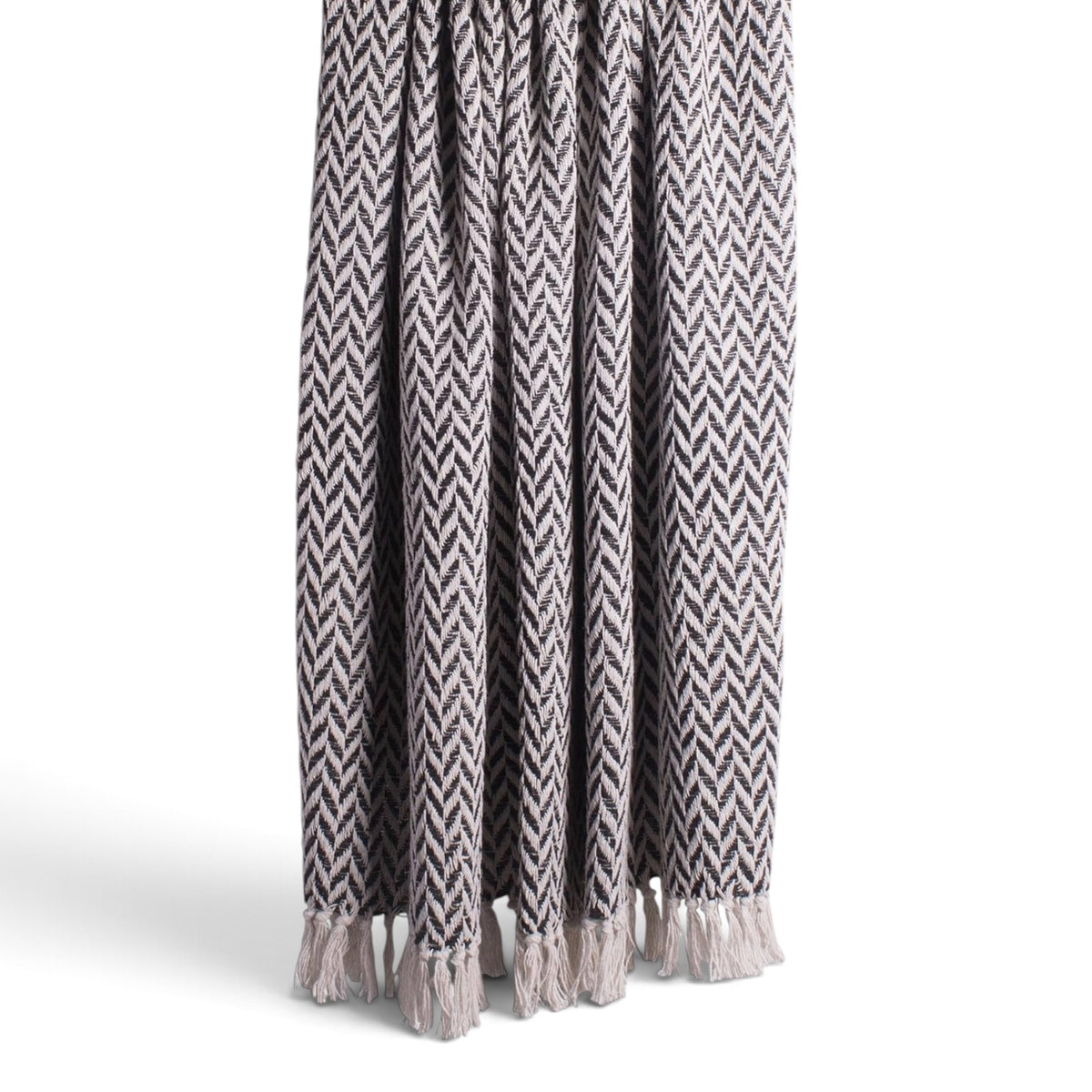 NEW West Elm Boho Black & White Turkish Cotton Throw Blanket Bedding - 60" x 50"