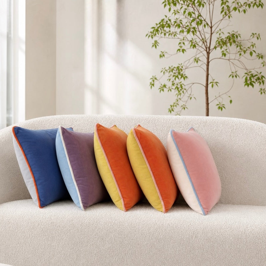 New Anthropologie (Set 4) Boho Velvet Throw Pillow Covers Cases Shams | 20 x 20