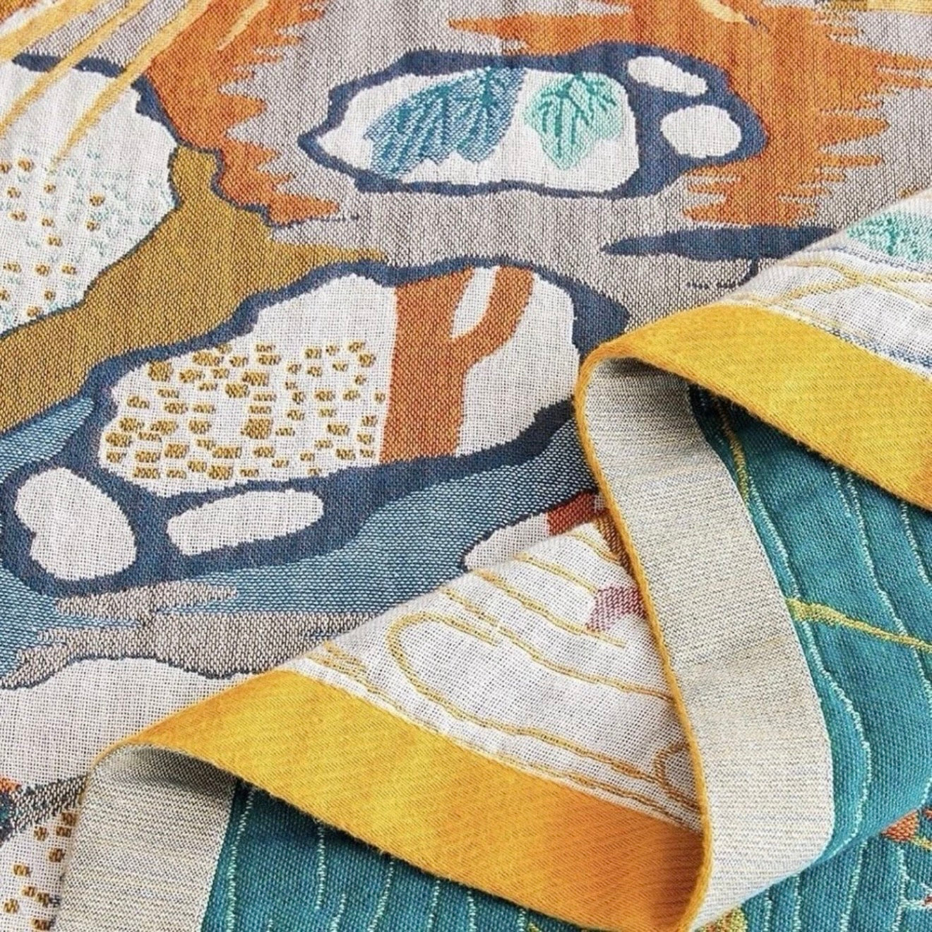 NEW Anthro Reversible Boho Bird Cotton Bedspread Blanket Quilt - Multiple Sizes