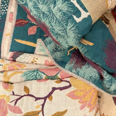 NEW Anthro Reversible Boho Bird Cotton Bedspread Blanket Quilt - Multiple Sizes