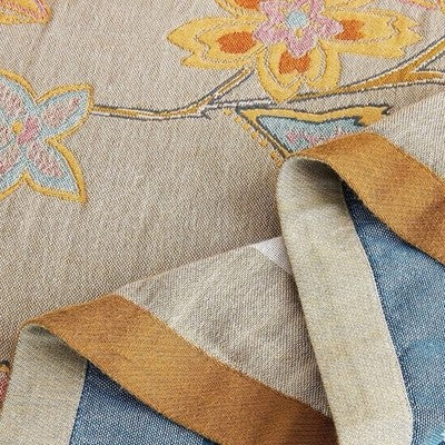 NEW Anthropologie Reversible Boho Bird Multicolor Queen / King Bedspread Blanket Quilt