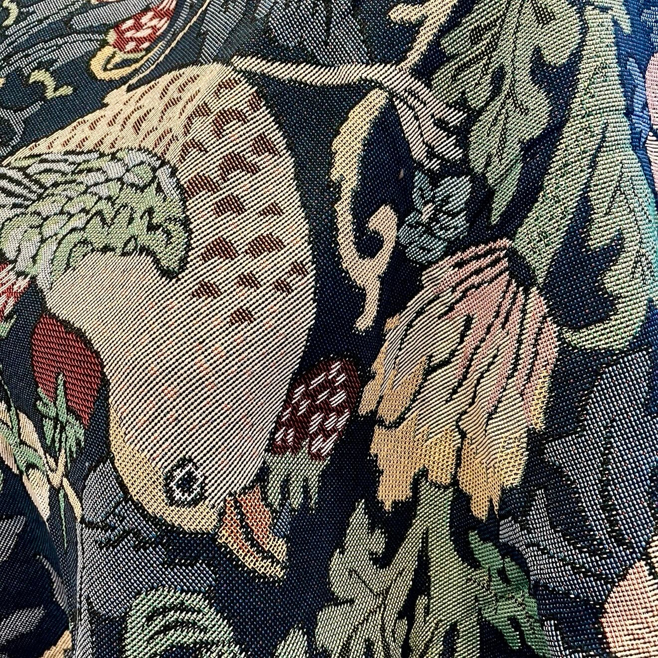 NEW Anthropologie Boho Bird Blue Tassel Throw Blanket Bedspread Quilt - 50 x 70