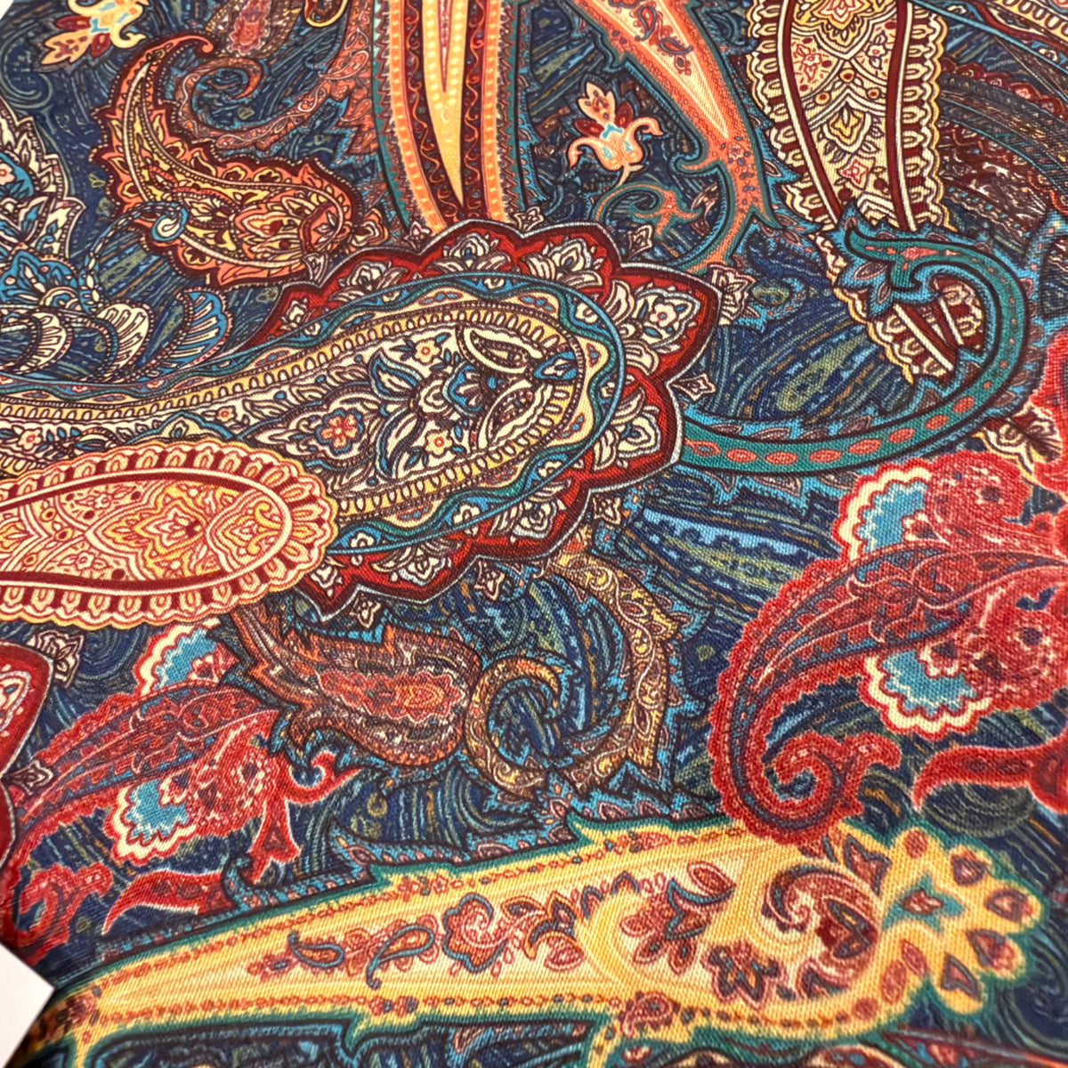 NEW Anthropologie Navy Blue Paisley Boho Queen / King Bedding Duvet & Sham Set