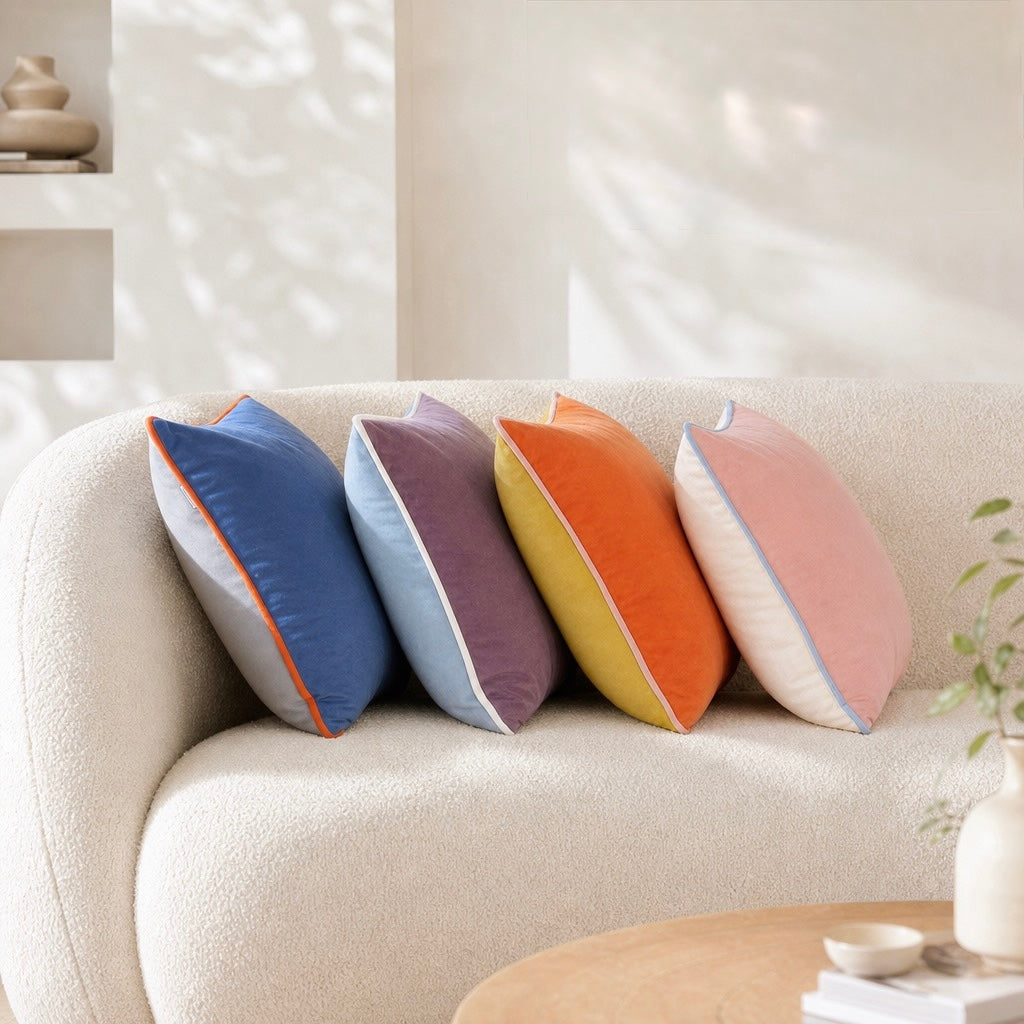 New Anthropologie (Set 4) Boho Velvet Throw Pillow Covers Cases Shams | 20 x 20
