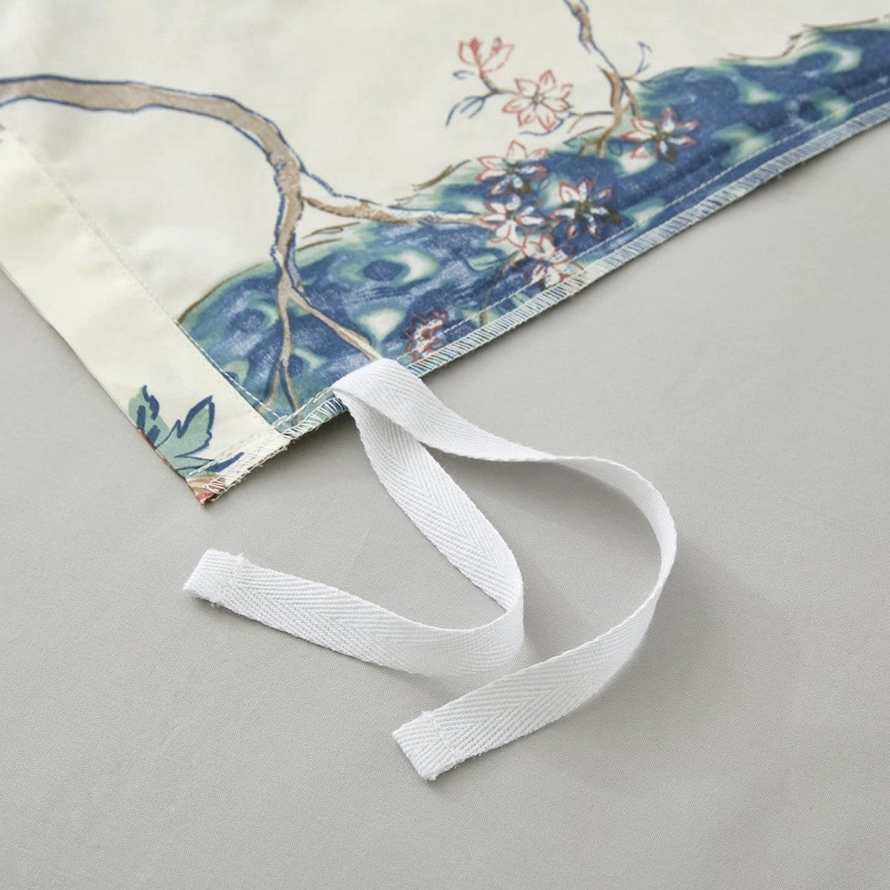 NEW Anthropologie Peacock Print Cotton Boho King Floral Bedding Duvet & Sham Set