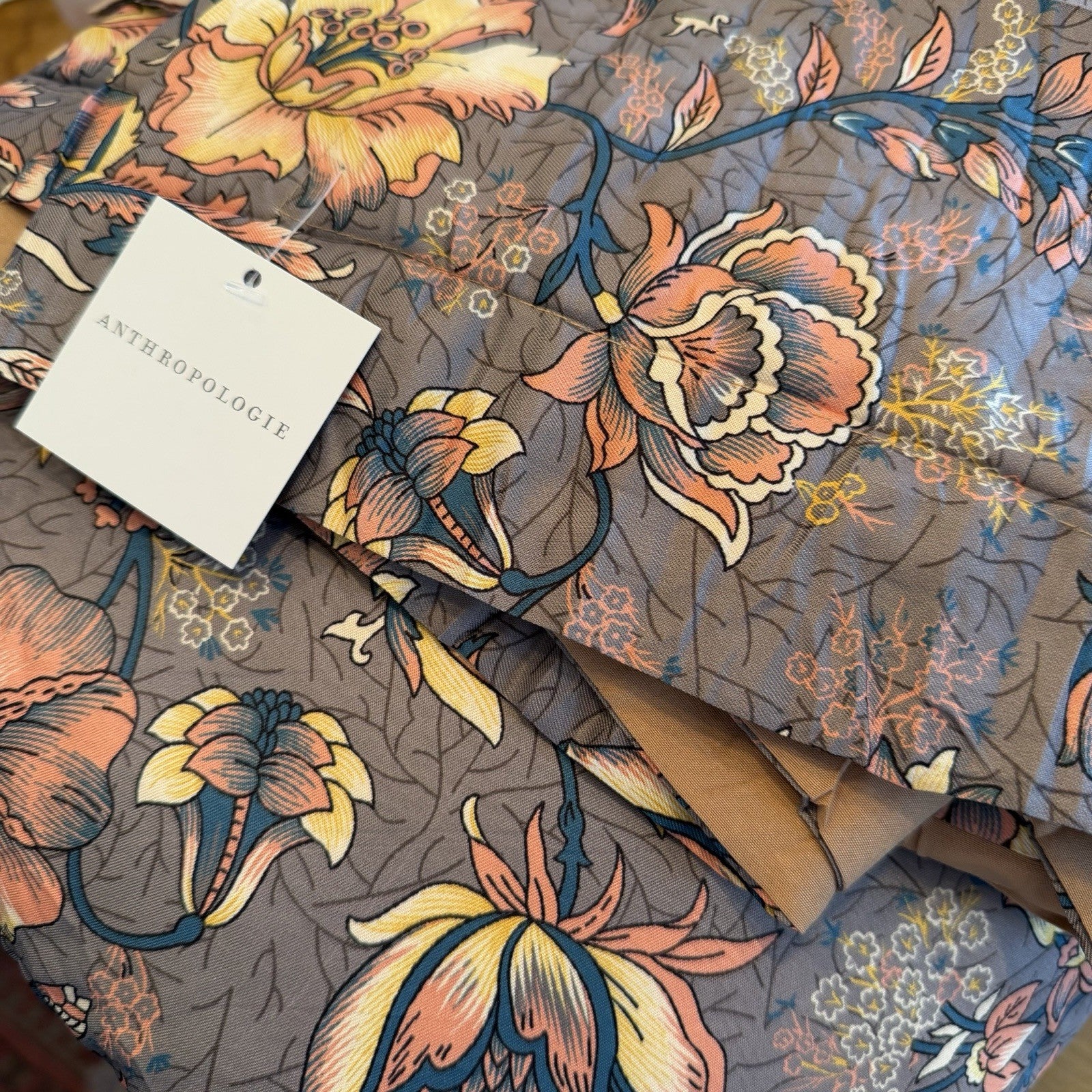 NEW Anthropologie Purple Silky Floral Boho Queen Size Comforter Bedding Sham Set