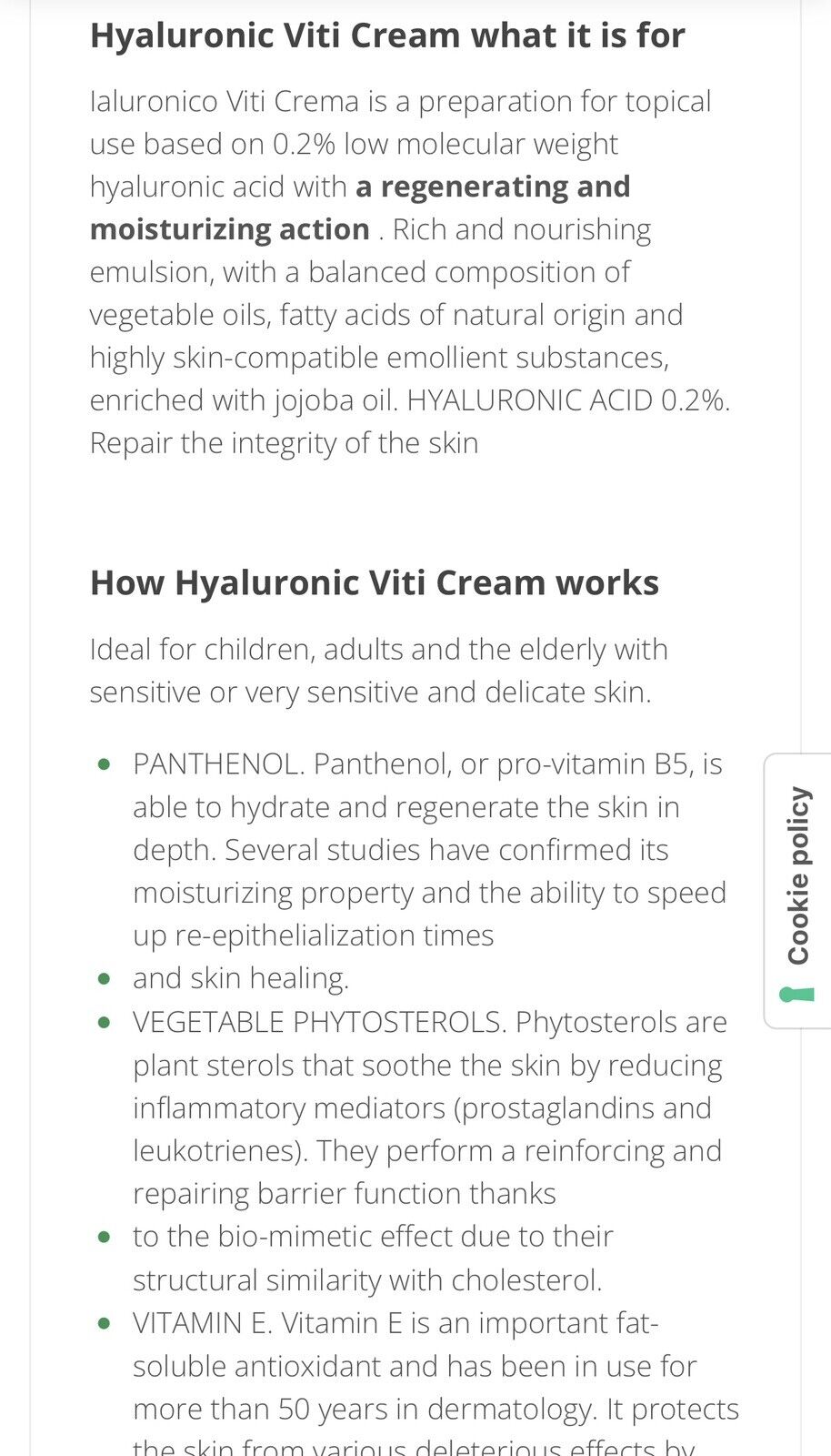 NEW Ialuronico Marco Viti HYALURONIC VITI Cream 0.2% - 25g Topical Moisturizer