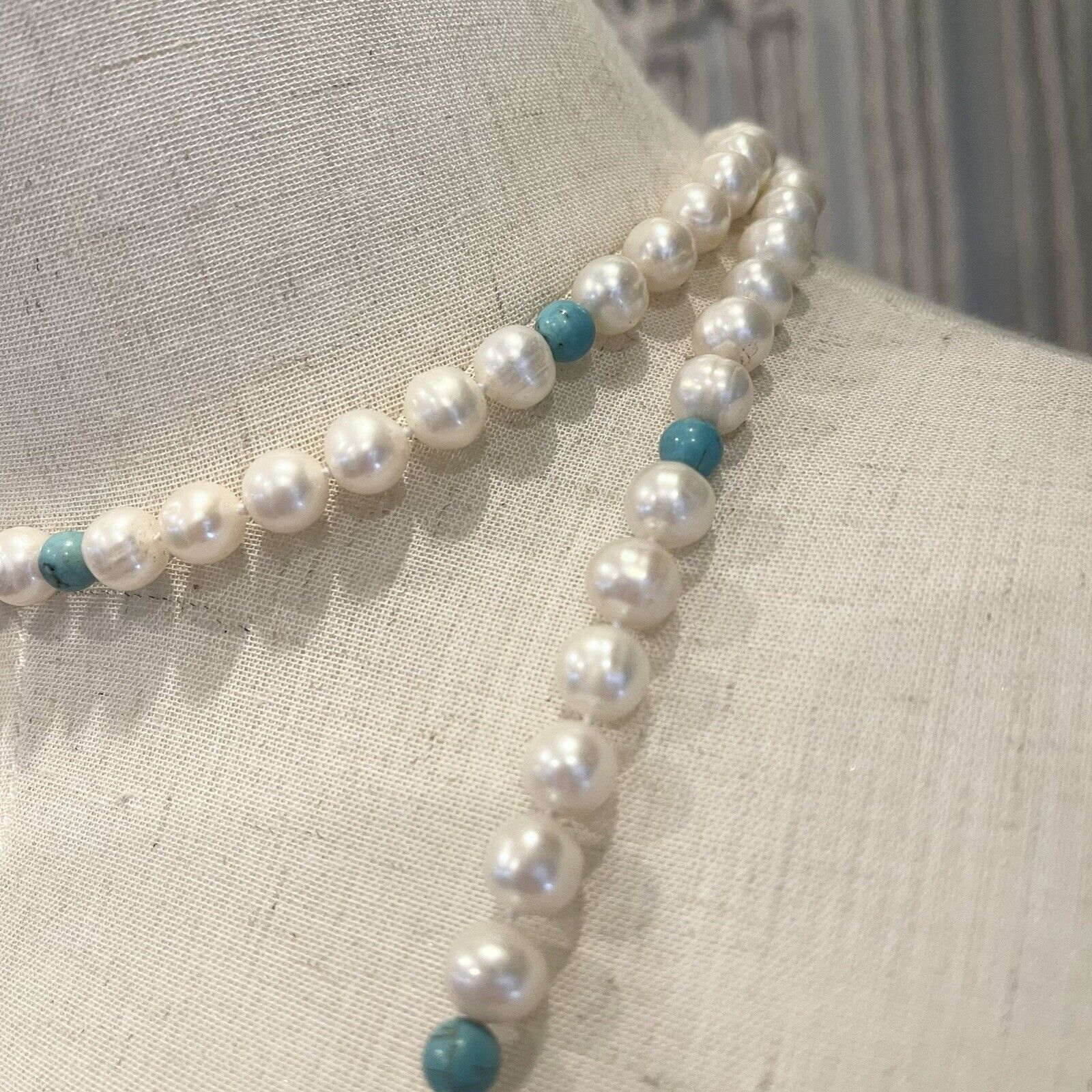 Custom Authentic Freshwater Pearls Opera Length Pearl Necklace & Earrings Set