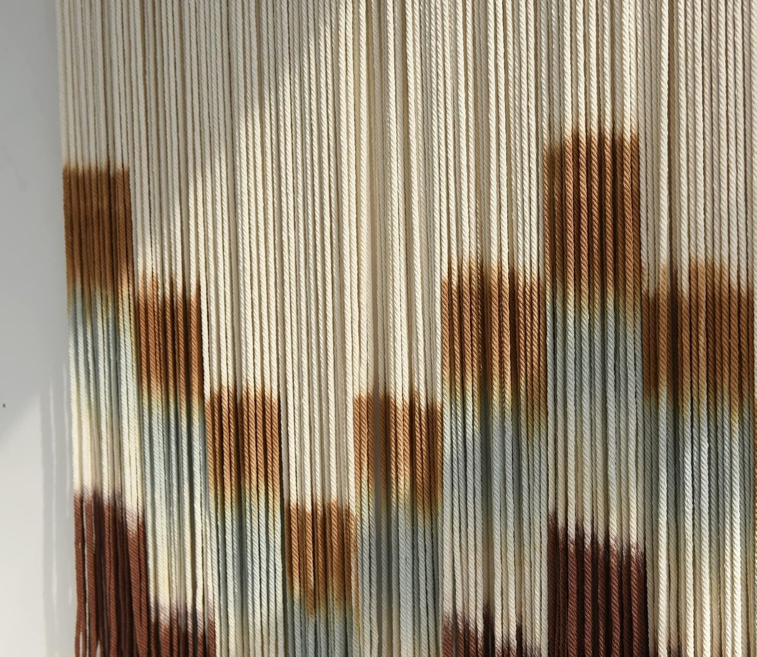 NEW Anthropologie  XL Boho Tapestry Macrame Woven Dyed Yarn Wall Hanging - 60"