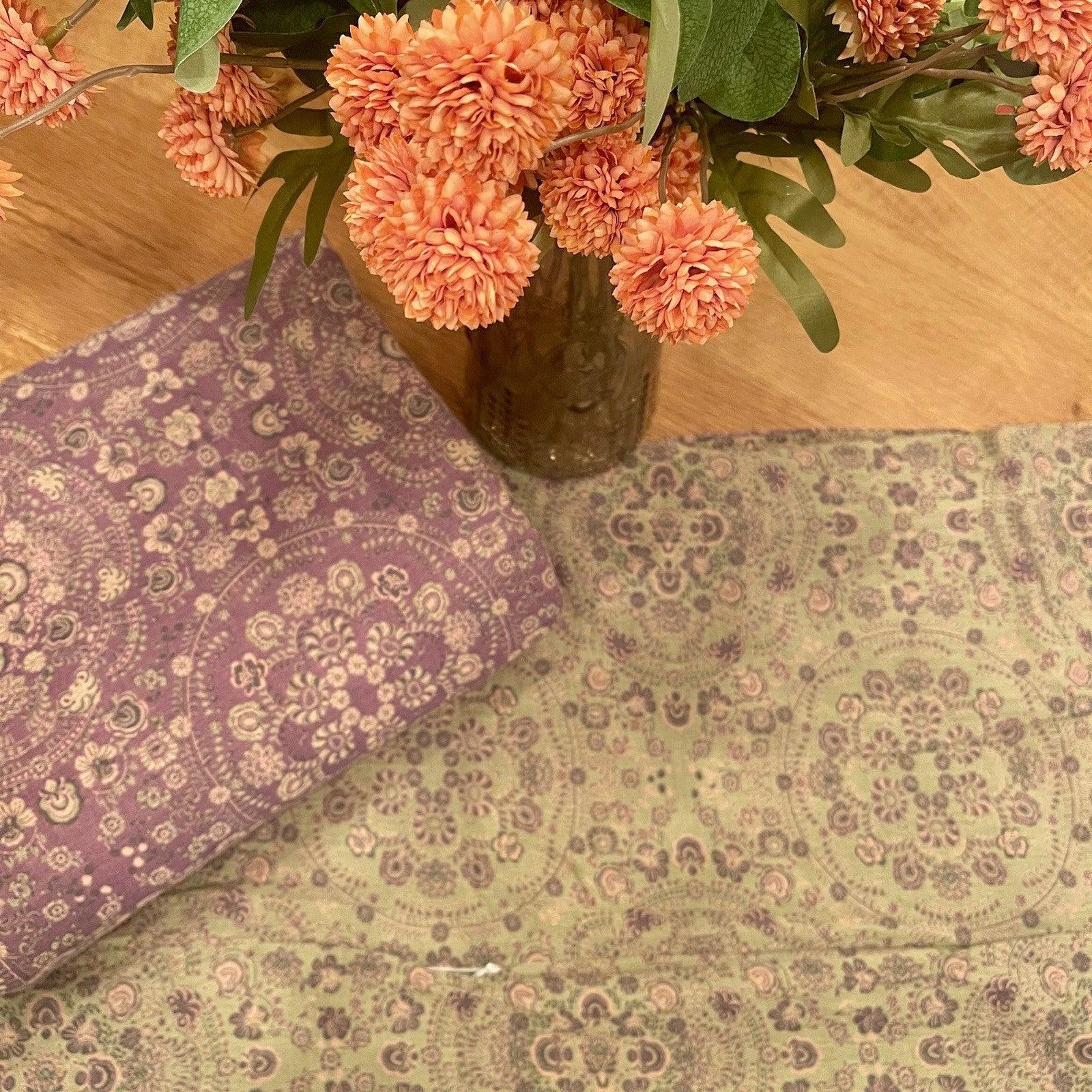 NEW Anthro Purple Muslin 100% Cotton Boho Queen King Bedding Duvet & Sham Case