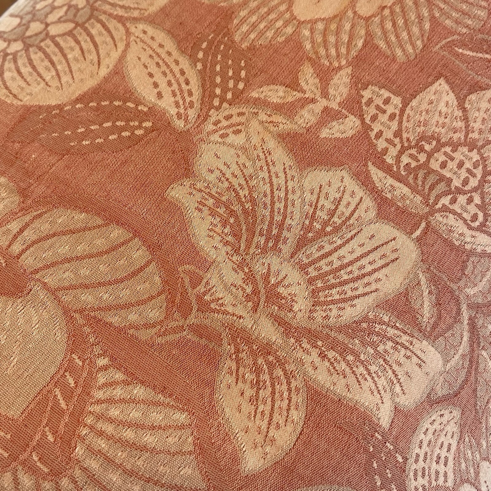 NEW Anthropologie Pink Floral Jacquard Boho Queen Size Bedding Duvet & Sham Set