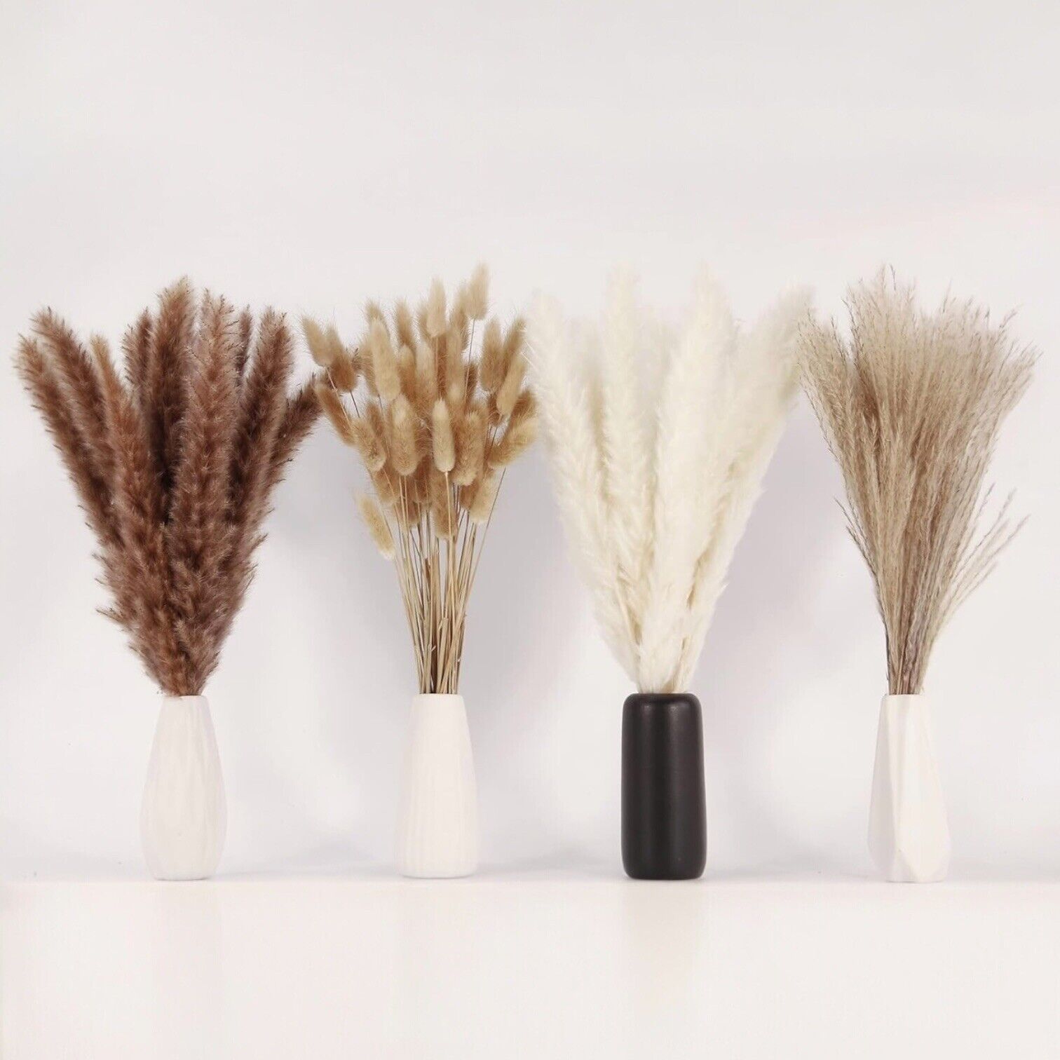 NEW Anthropologie 100 Piece Dried Neutral Pampas Grass Boho Decor Flowers Reeds