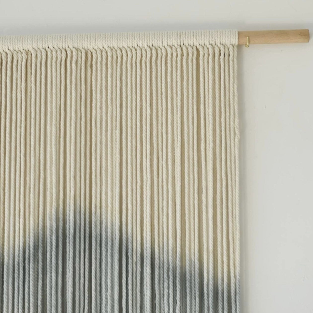 NEW Anthropologie XL Boho Mountain Tapestry Macrame Woven Wall Hanging - 59x35