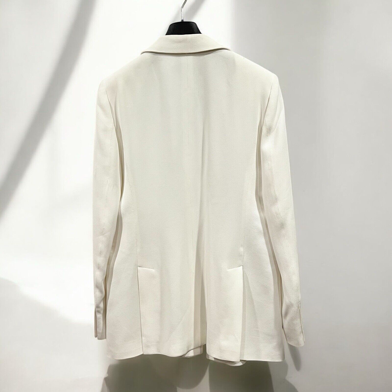 Vintage Max Mara Women's White Cream Blazer Suit Jacket Coat - Size Large / 12