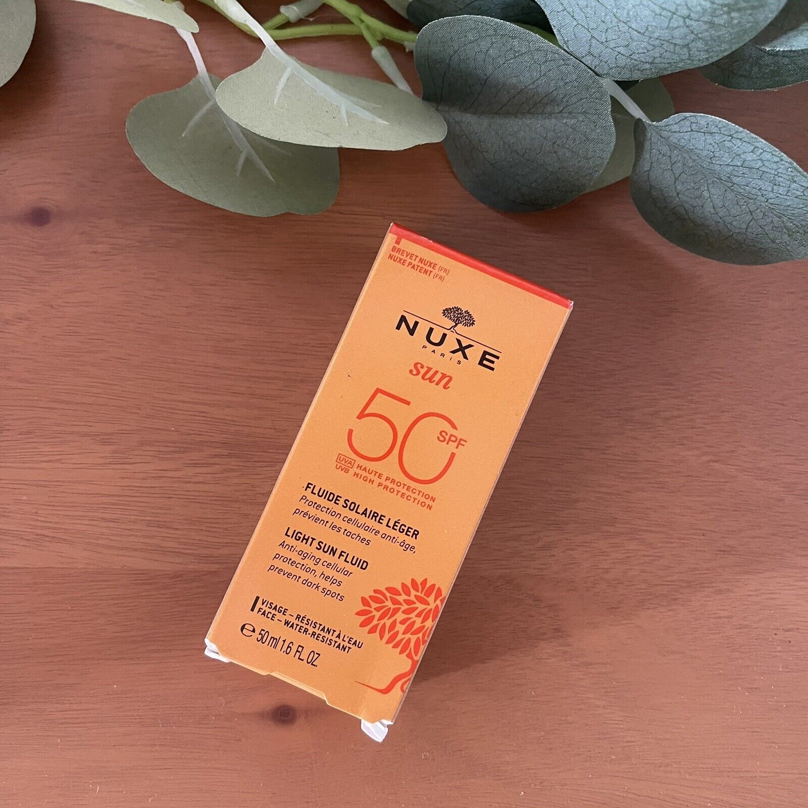 New NUXE Paris Luxury Sunscreen Sun Light Fluid High Protection SPF 50 - 50ml