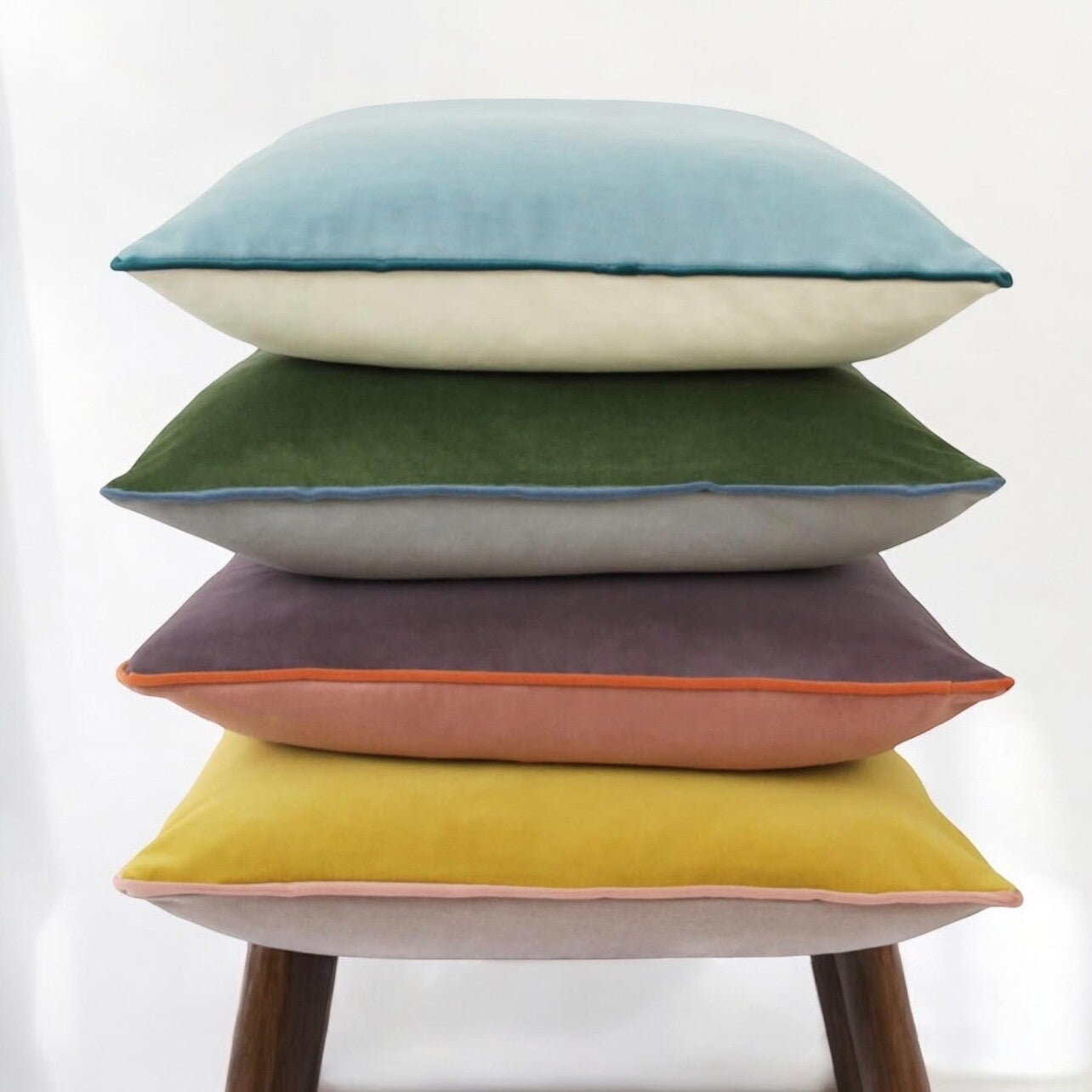 NEW Anthropologie (Set 4) Boho Velvet Throw Pillow Covers Cases Shams | 20 x 20