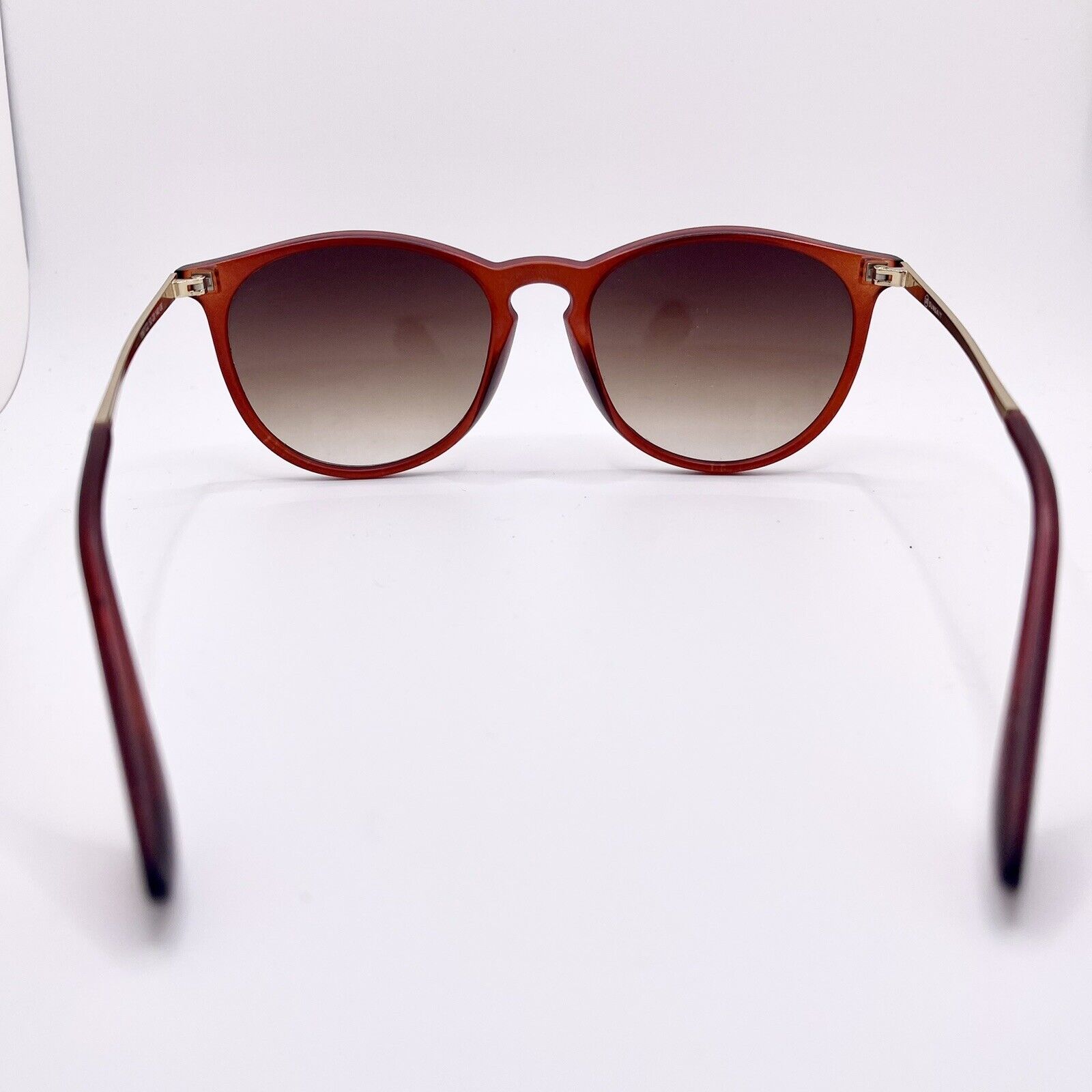 Free People Brown & Black Plastic Round Boho Oversized Womens Sunglasses