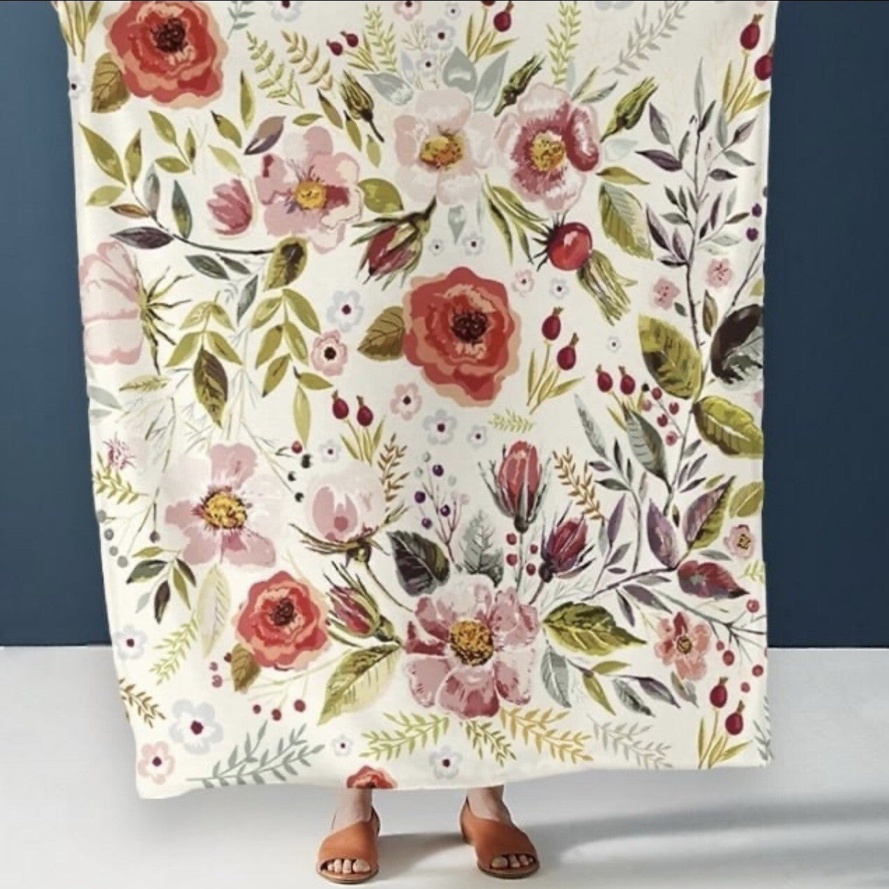 NEW Boho Floral Ultra Soft Fleece Throw Blanket Bedspread Bedding - 80" x 60"